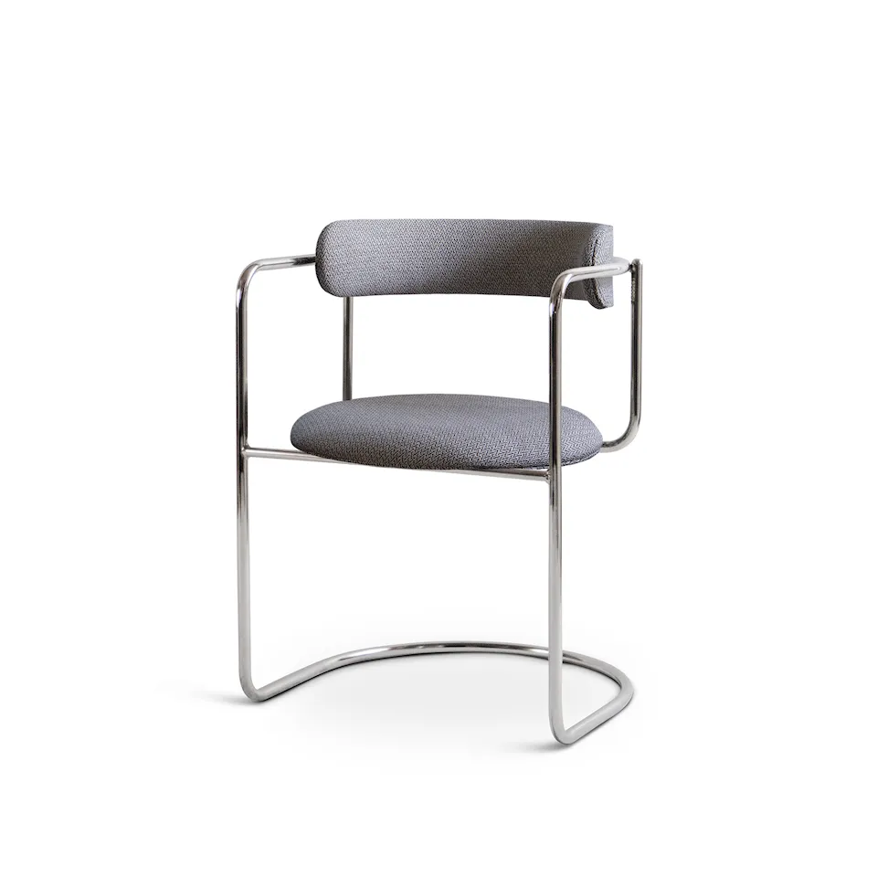 FF Cantilever Chair Rounded Chrome Legs
