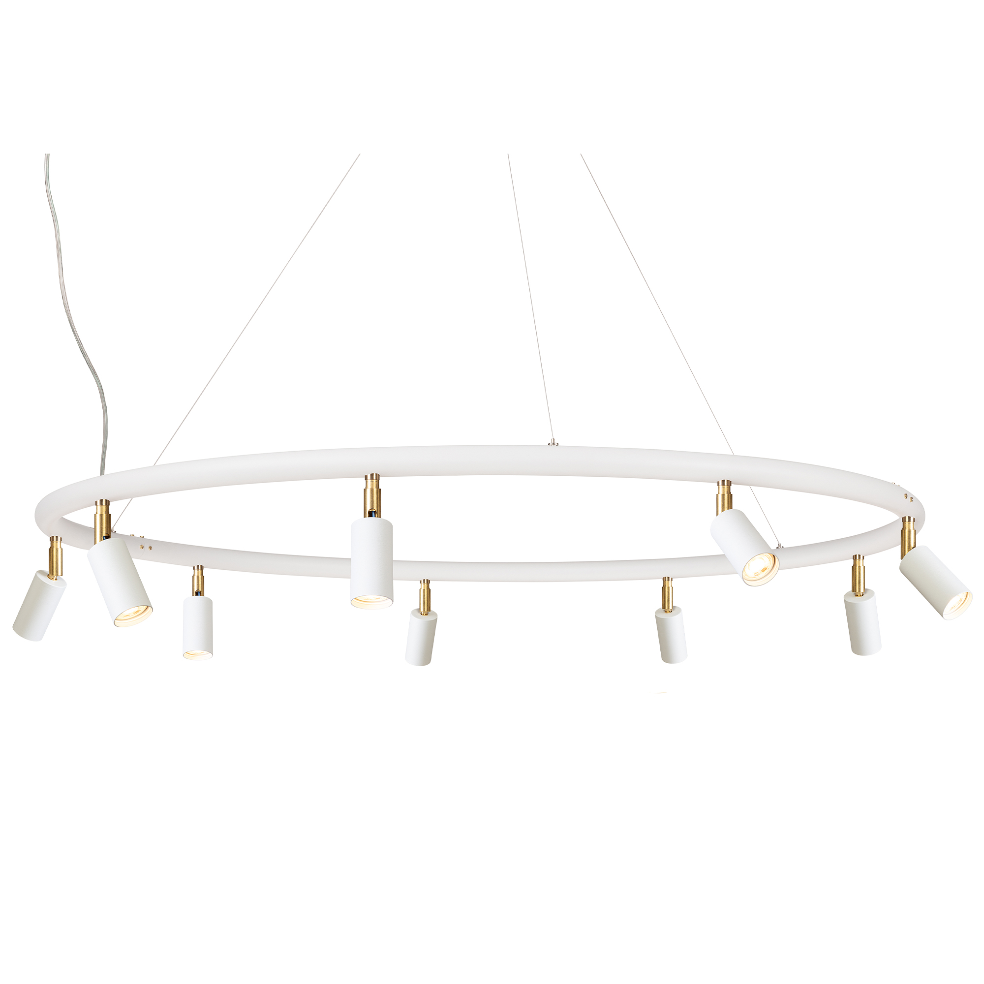 Örsjö Belysning - Starlight chandelier Ø100cm – White textured lacquer RAL 9016 - Takkronor - Jonas Bohlin - Vit | Belysning - Taklampor - Takkronor | Möbelexperten