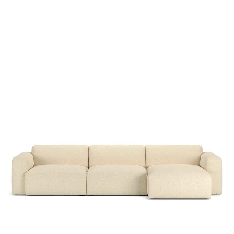 Brick 3-Seater Chaise Lounge Right, Emmi 30