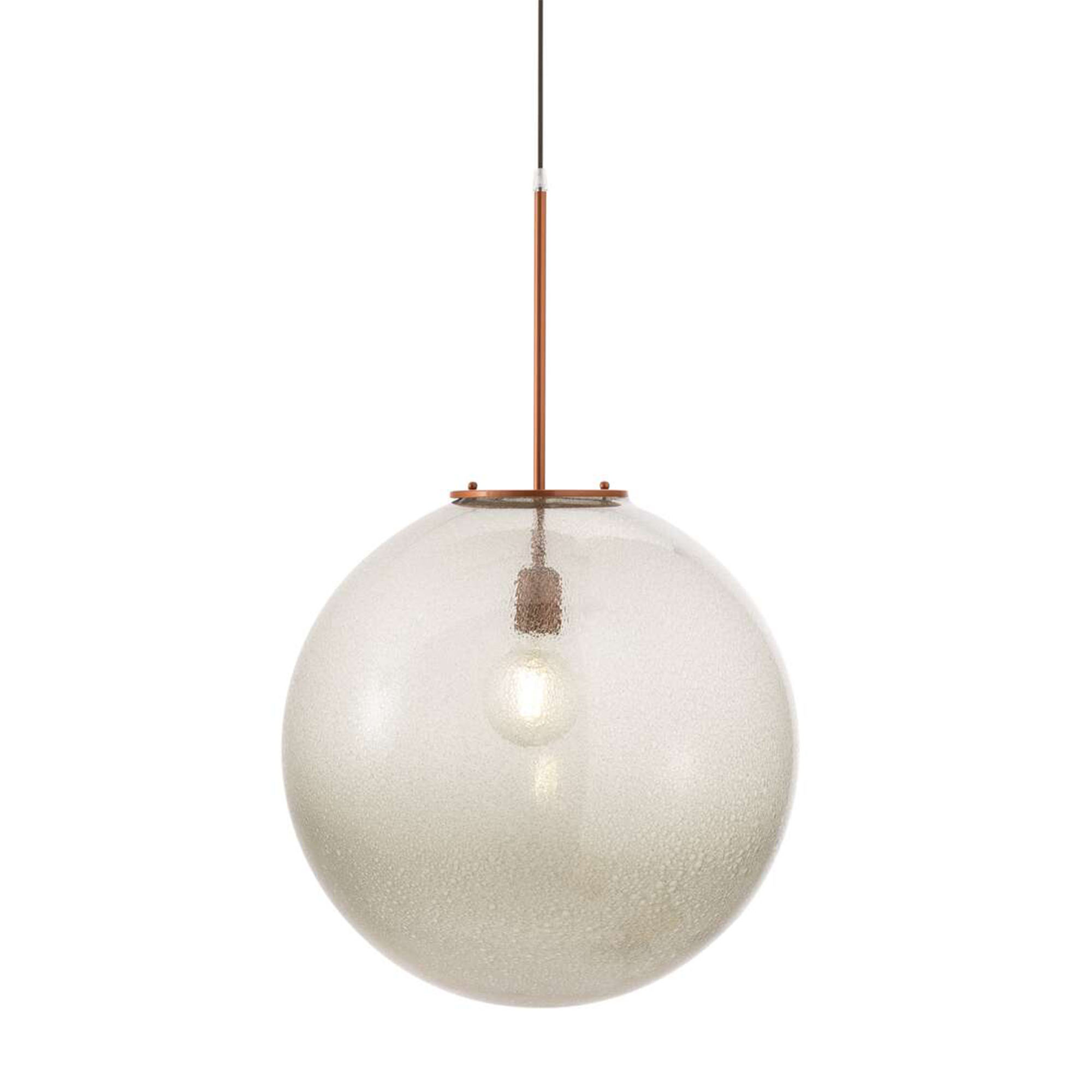 Cassina - Bollicosa Small Rose Gold / Transparent Smoked Glass - Pendellampor - Grå