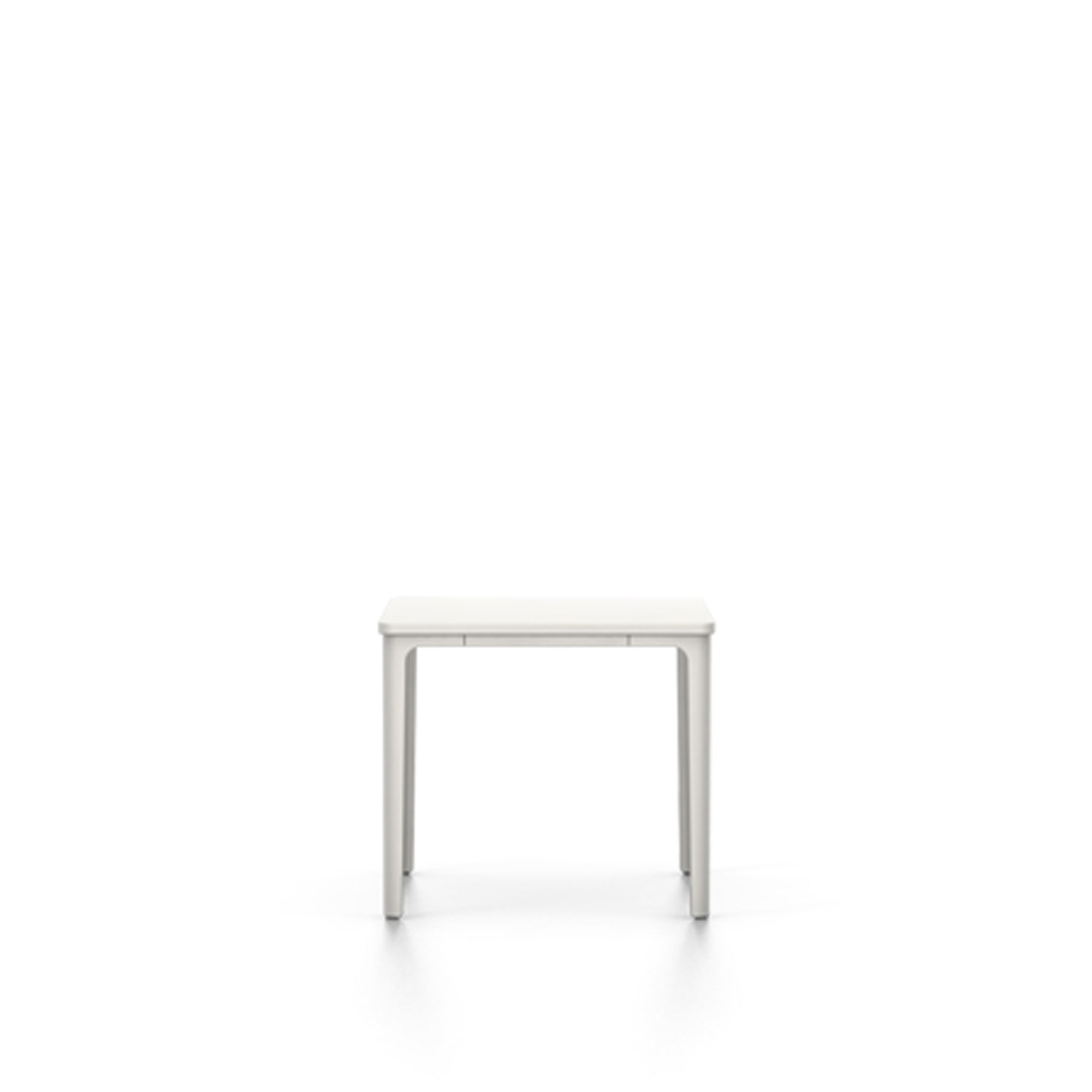 Vitra - Plate Table 40x40, Laminat - Vit, Ben - Vit - Småbord & sidobord - Jasper Morrison - Vit - MDF/Metall/Trä