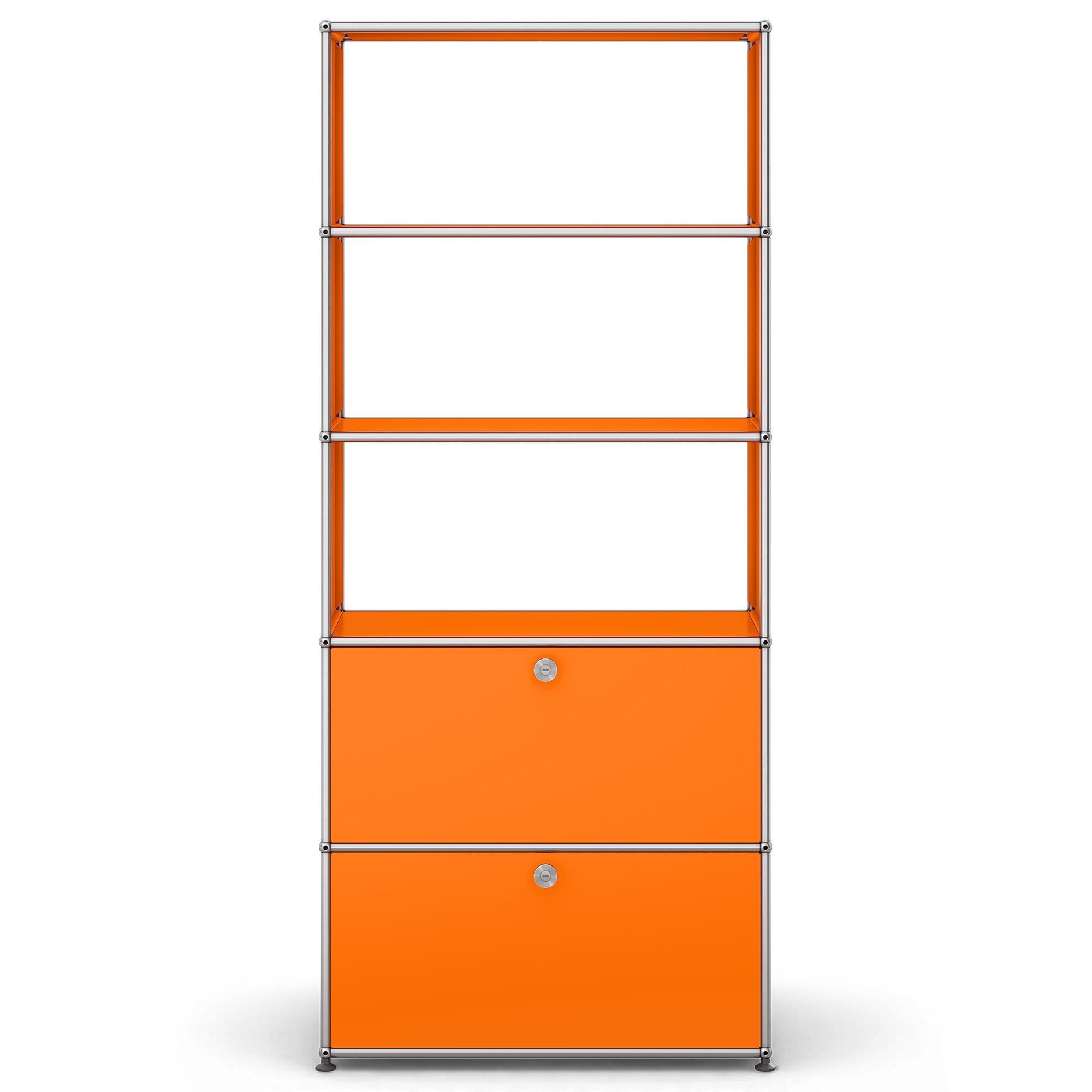 USM - USM Haller M24 26 Pure Orange - Hyllor & Hyllsystem - Fritz Haller & Paul Sch&auml;rer - Orange - Metall