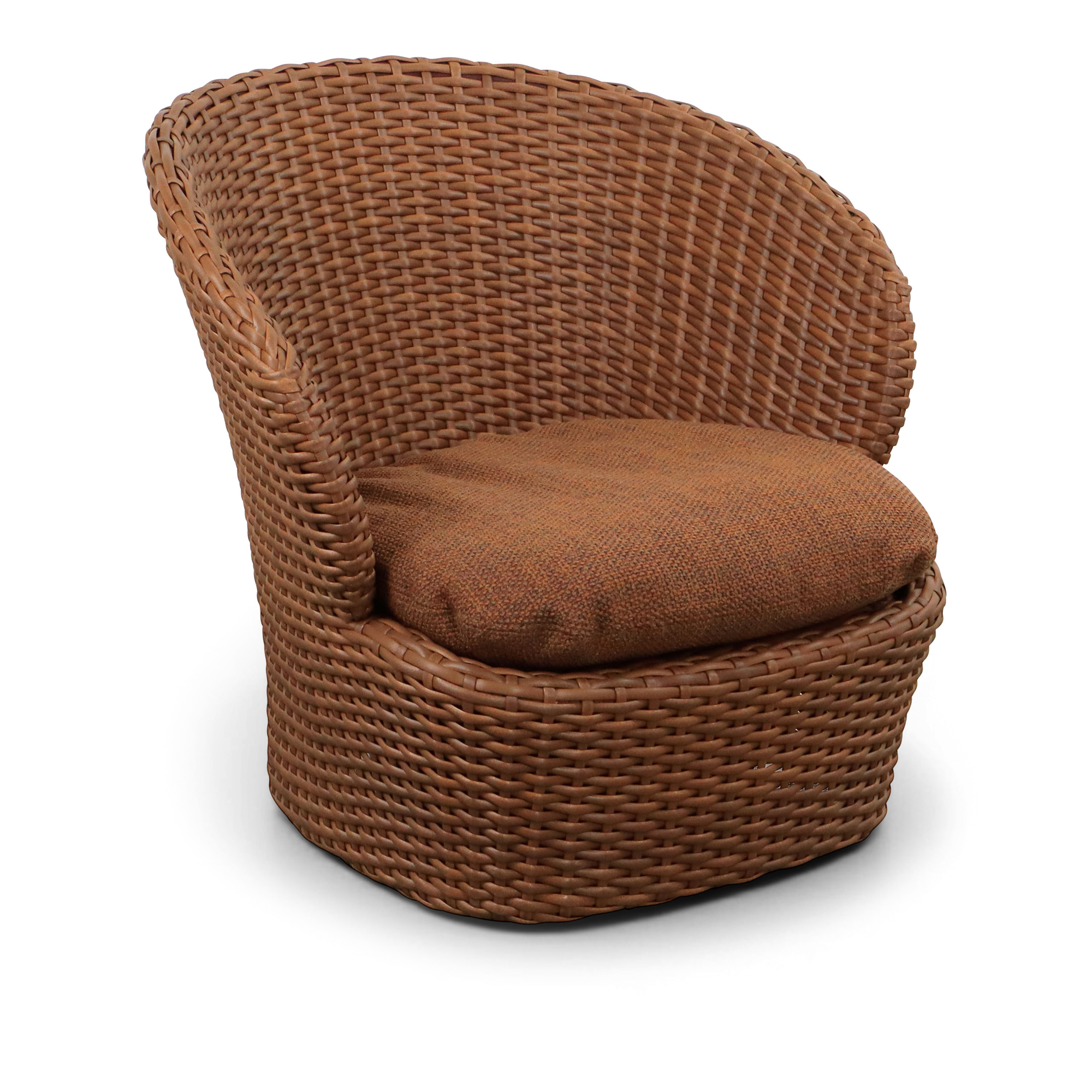 Cane-Line - Coast Loungefåtölj – Umber Brown - Fåtöljer utomhus - Röd | Utemöbler - Loungemöbler - Fåtöljer Utomhus | Möbelexperten