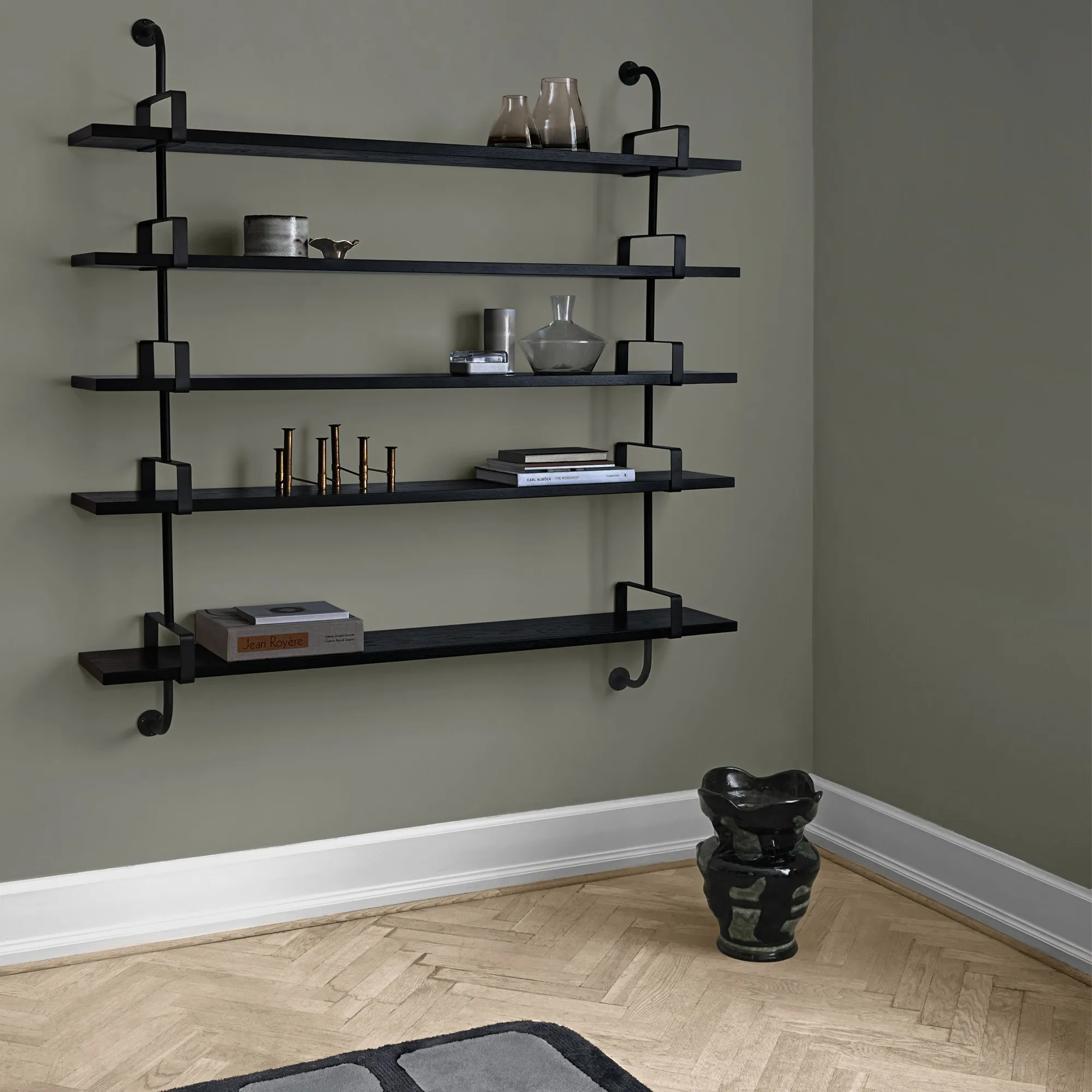 Démon vägghylla 5 hyllplan 155 cm