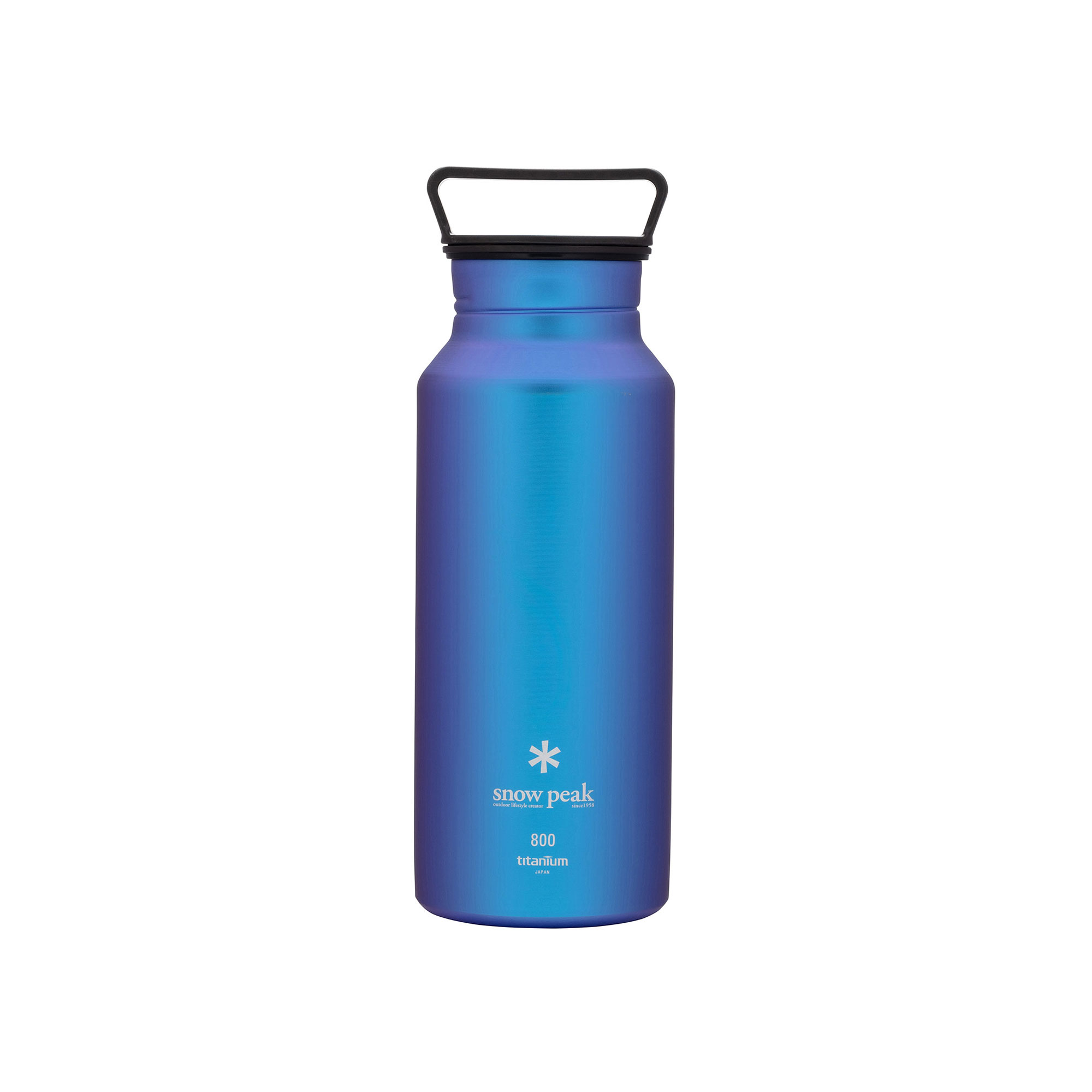 Snow Peak - Titanium Aurora Bottle 800 Blue - Termosar - Metall/Syntetiskt/Plast