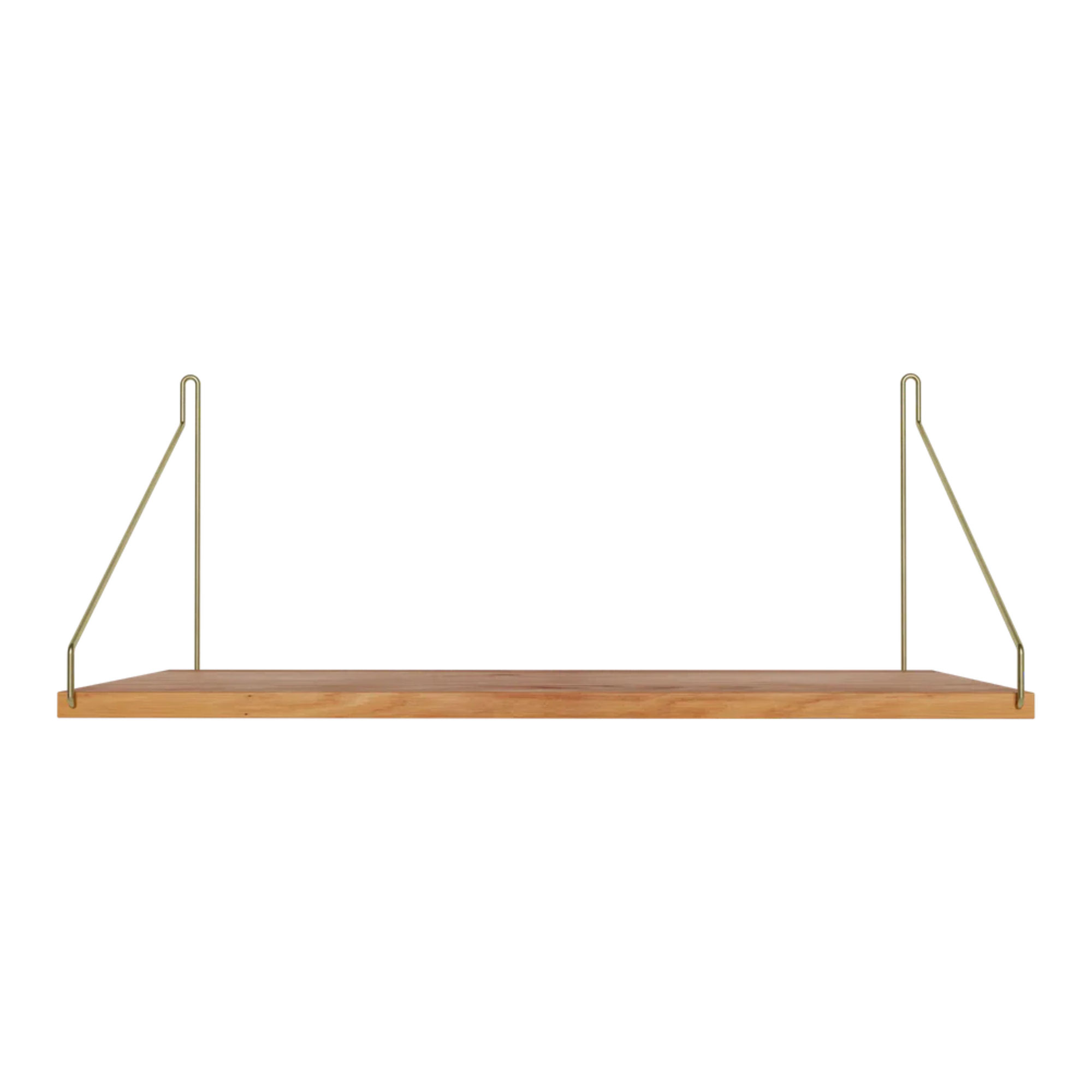 Frama - Single Shelf vägghylla Natural Oak / Brass D27 W60 - Kim Richardt - Beige - Trä |  | Möbelexperten