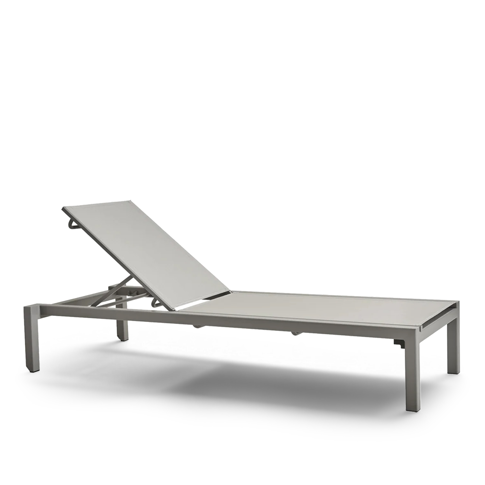 Cane-Line - Relax solsäng, Light grey - Solsängar - Cane-line Design Team - Metall | Utemöbler - Loungemöbler - Solsängar | Möbelexperten