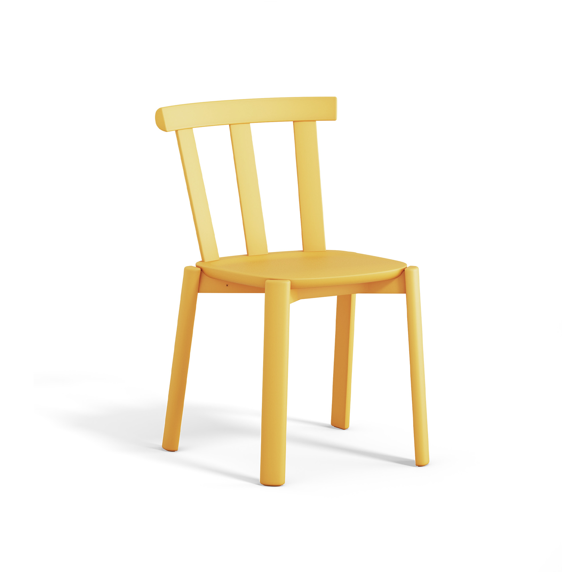 Stolab - Alt Stol Björk Klargul 80 - Matstolar - Form Us With Love - Gul - Trä