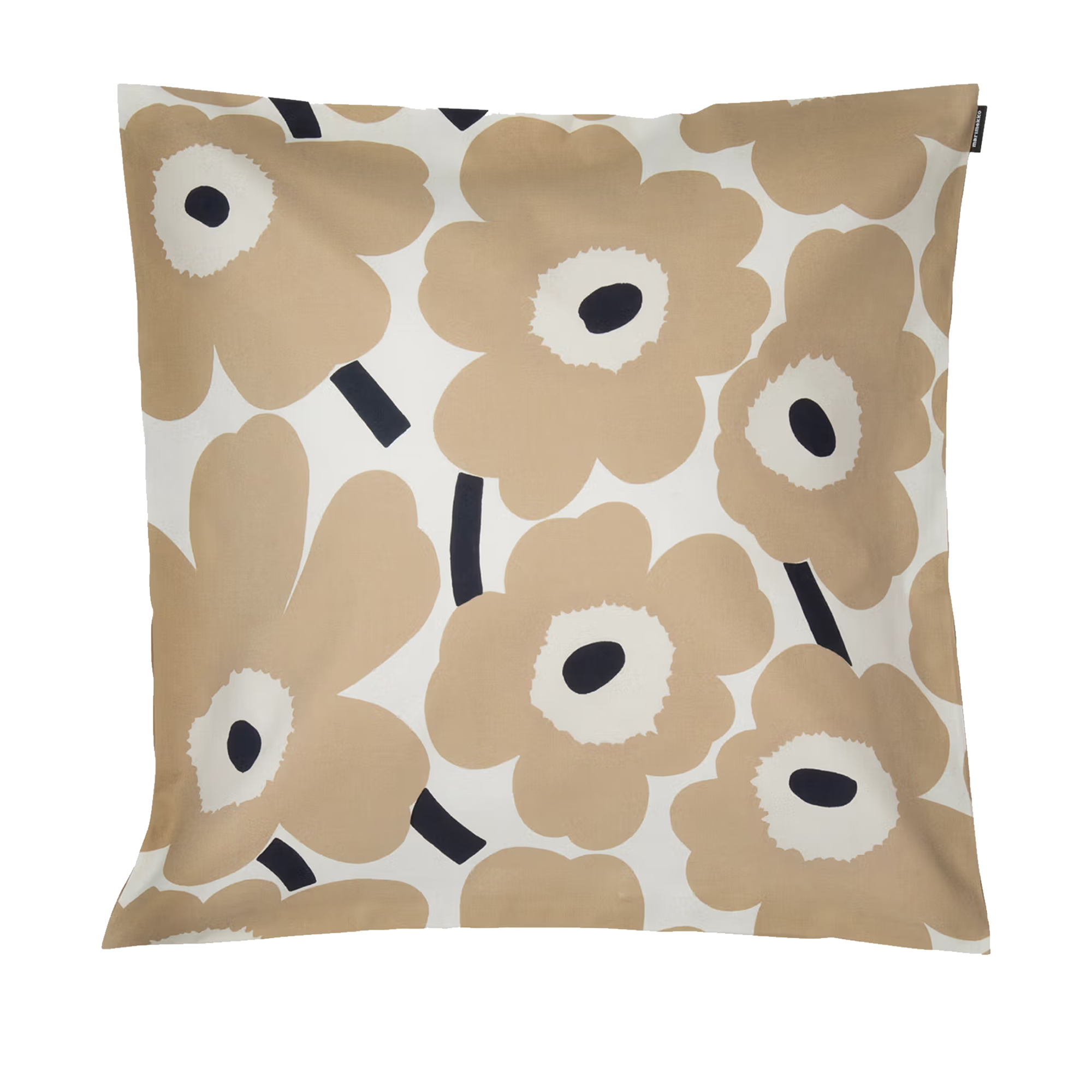 Marimekko - Pieni Unikko Pc 50x50 Cm White Beige Dark Blue - Prydnadskuddar och kuddfodral - Maija Isola | Textilier - Plädar Och Prydnadskuddar - Prydnadskuddar Och Kuddfodral | Möbelexperten