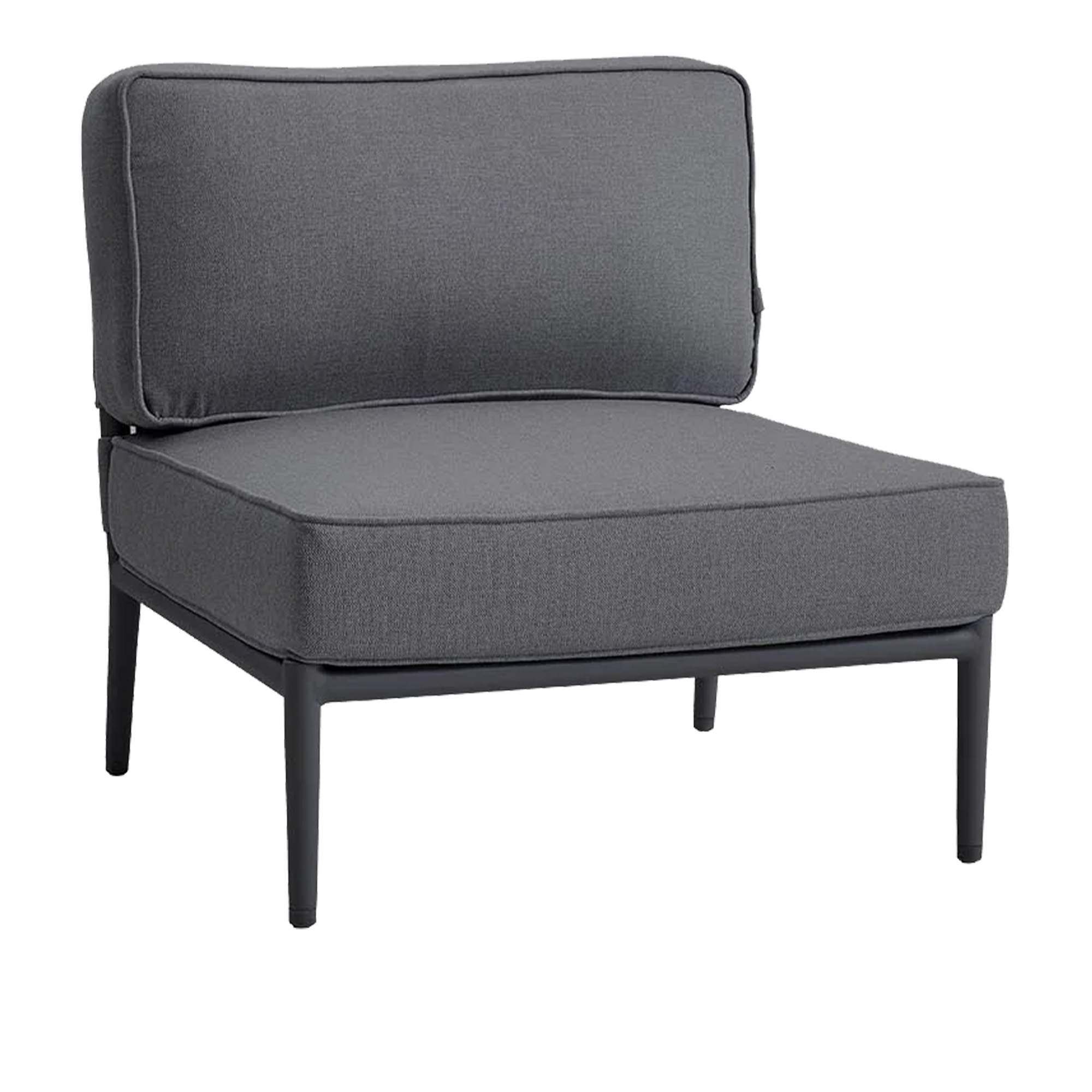 Cane-Line - Conic Single Modul, Grey, Cane-Line SoftTouch - Soffor utomhus - Foersom & Hiort-Lorenzen MDD | Utemöbler - Loungemöbler - Soffor Utomhus | Möbelexperten