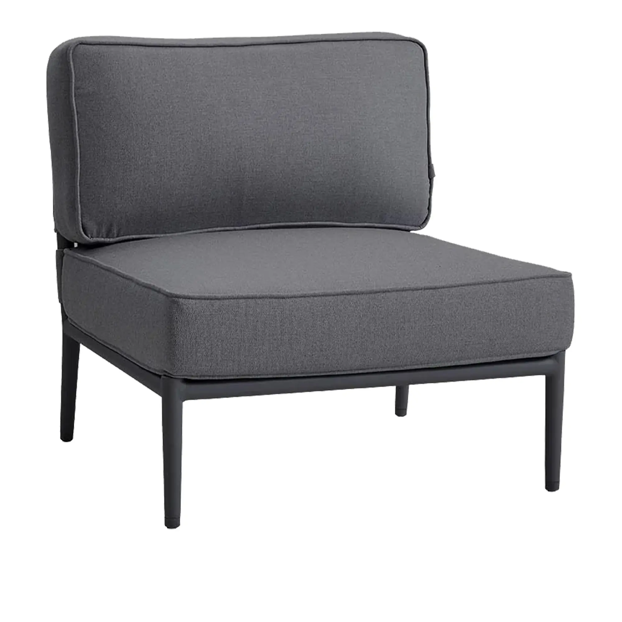Conic Single Modul, Grey, Cane-Line SoftTouch
