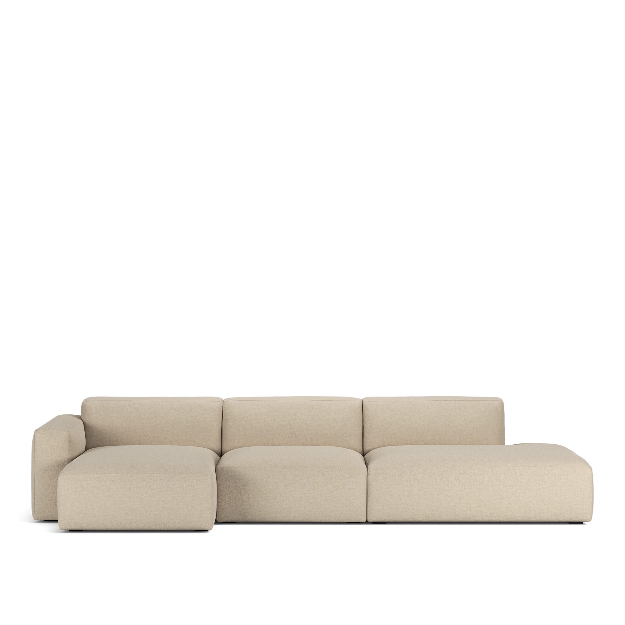 NOGA - Brick 3-Seater Chaise Lounge Open End Right Lario 107 Fixed Upholstery - Soffor