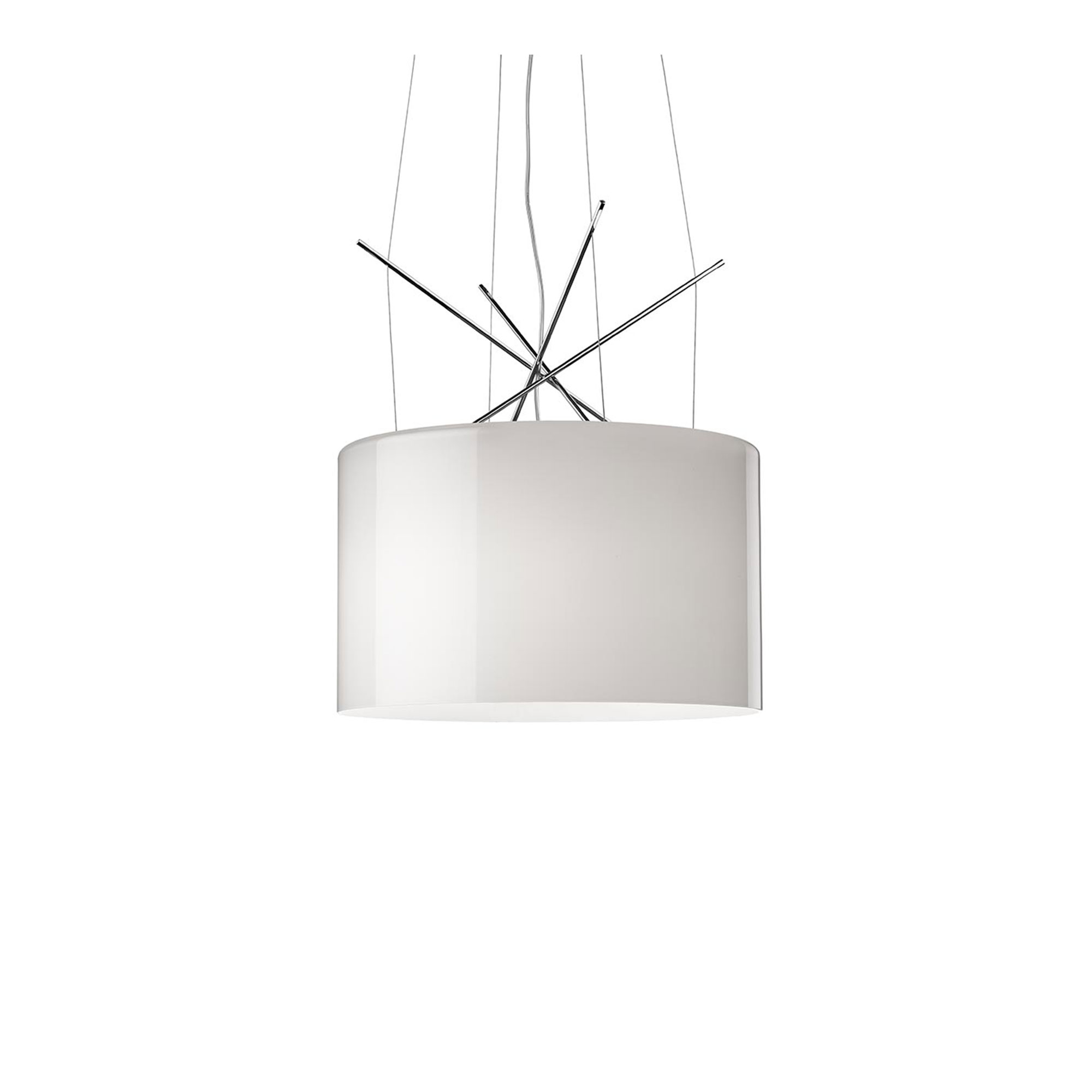 Flos - Ray Suspension Glas - Pendellampor - Rodolfo Dordoni - Silver,Transparent