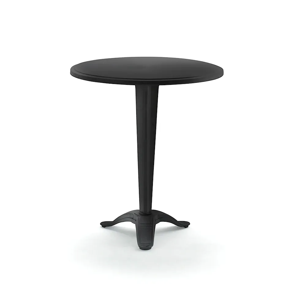 Calais Bord Liten Fot Svartlackerad Aluminium