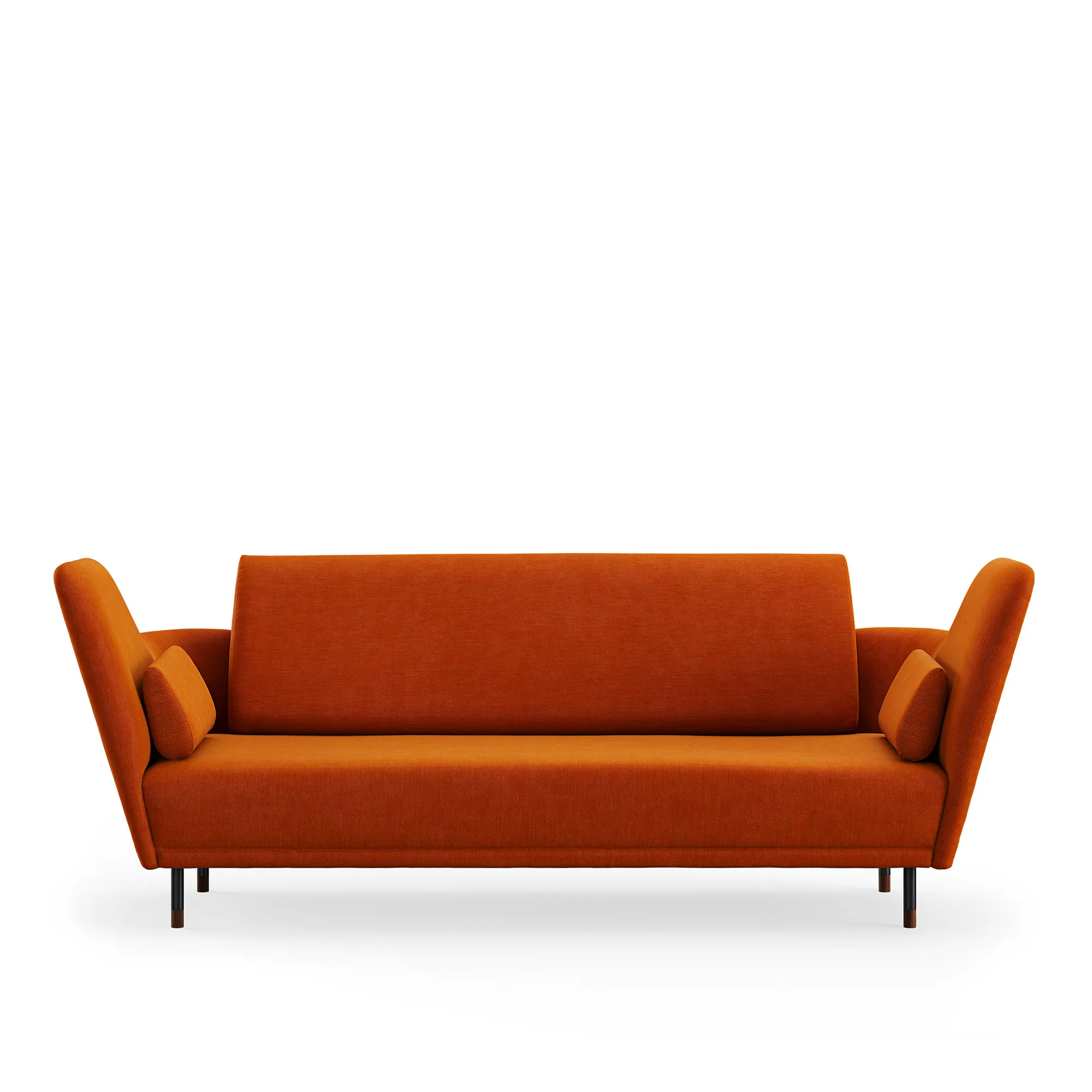 57 soffa Brownished Steel/Walnut