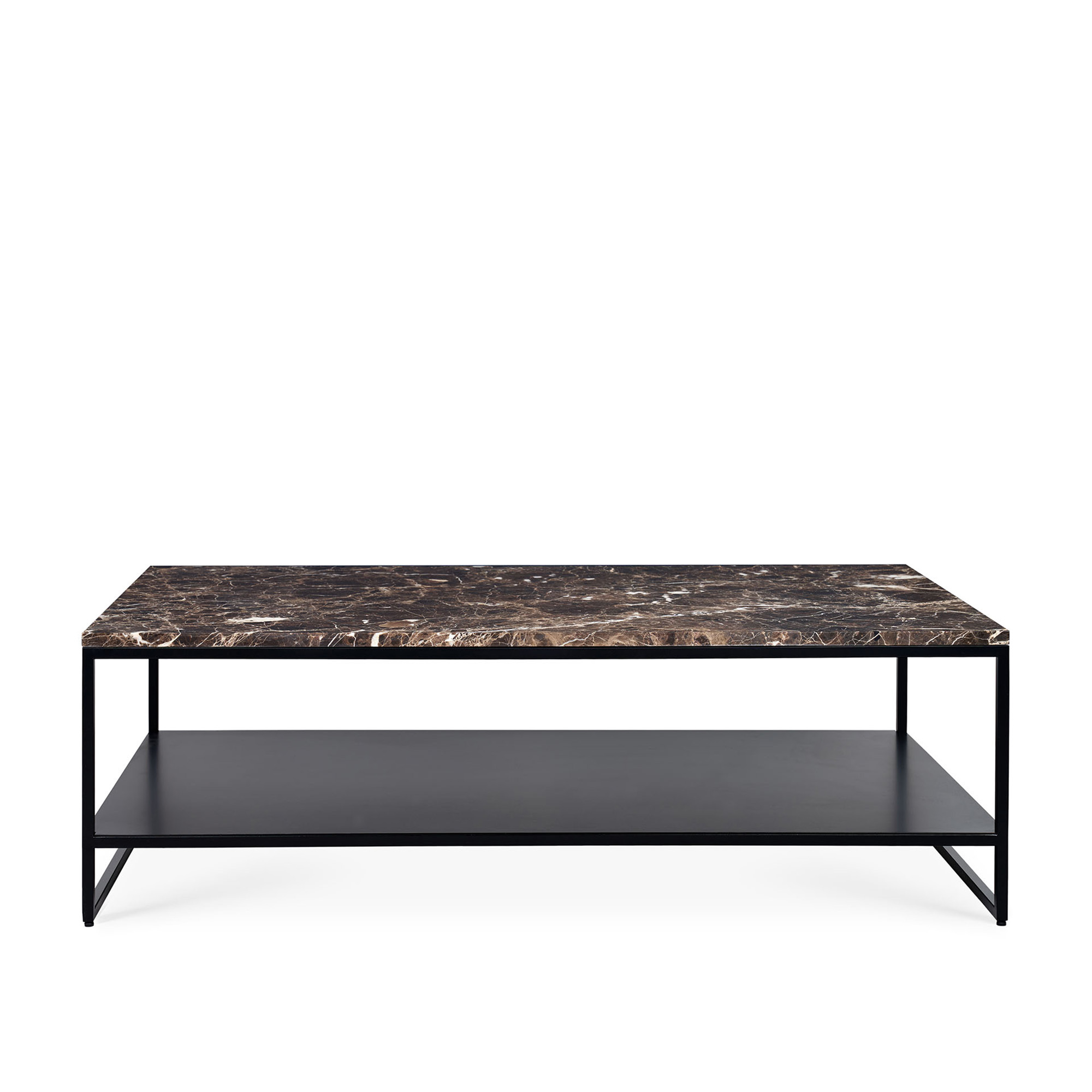 Ethnicraft - Stone Coffee Table 120x70 - Black Emperador - Soffbord - Djordje Cukanovic - Mönstrad - Metall/Sten