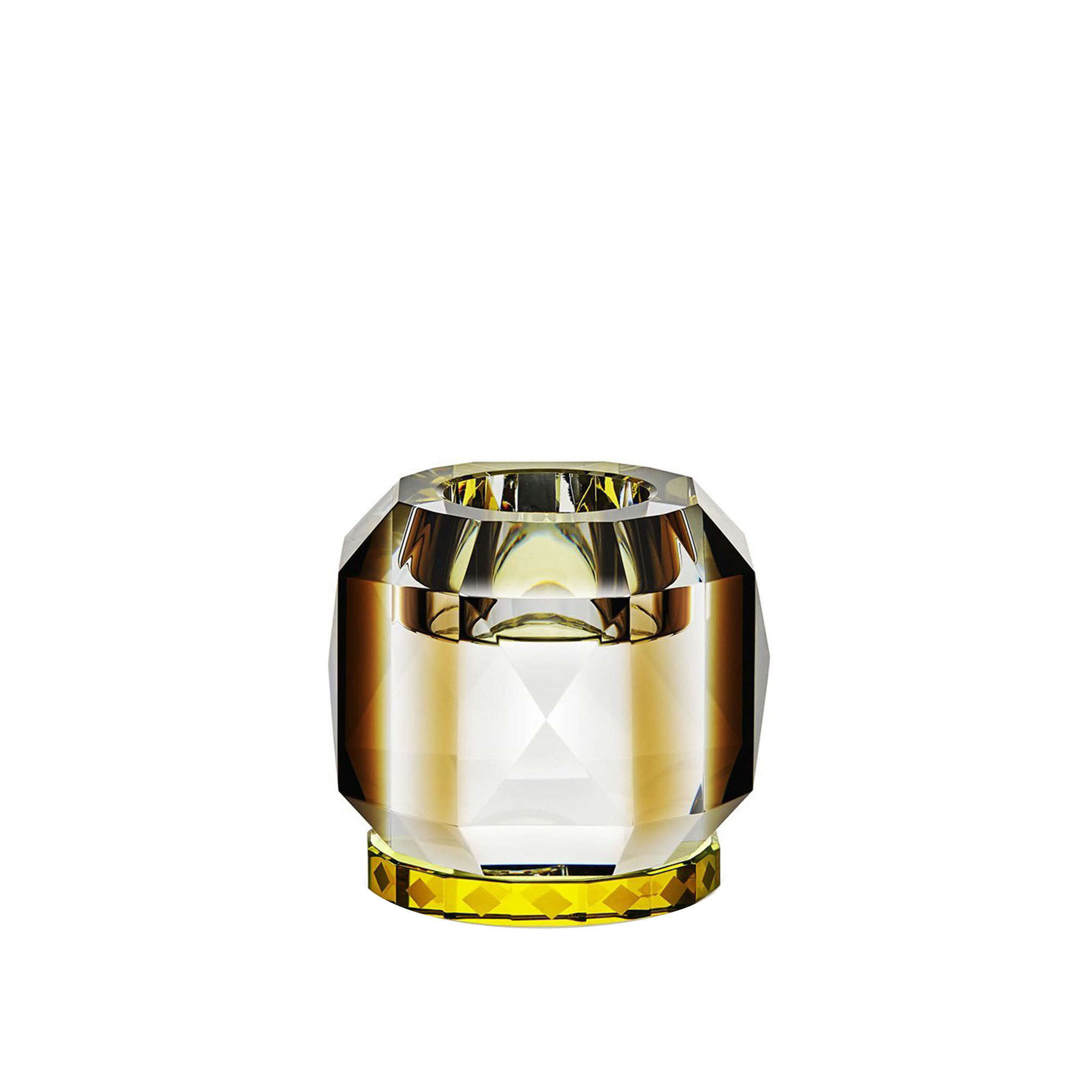 Reflections Copenhagen - Texas Clear/Brown/Yellow T-Light Holder - Ljusstakar & ljuslyktor - Andrea Larsson - Flerfärgad