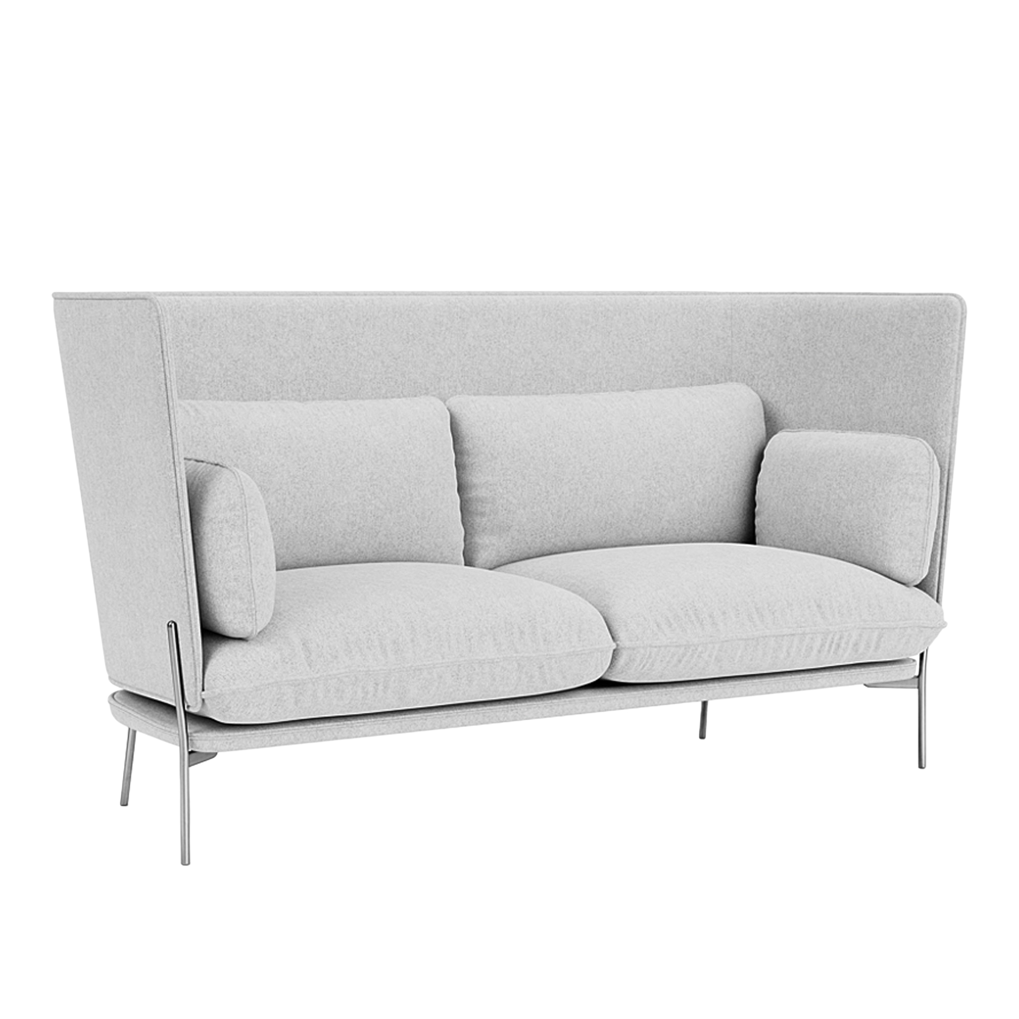 &Tradition - Cloud LN7 - Chrome - Fabric cat.2 - Hallingdal 65 116 - Soffor - Luca Nichetto