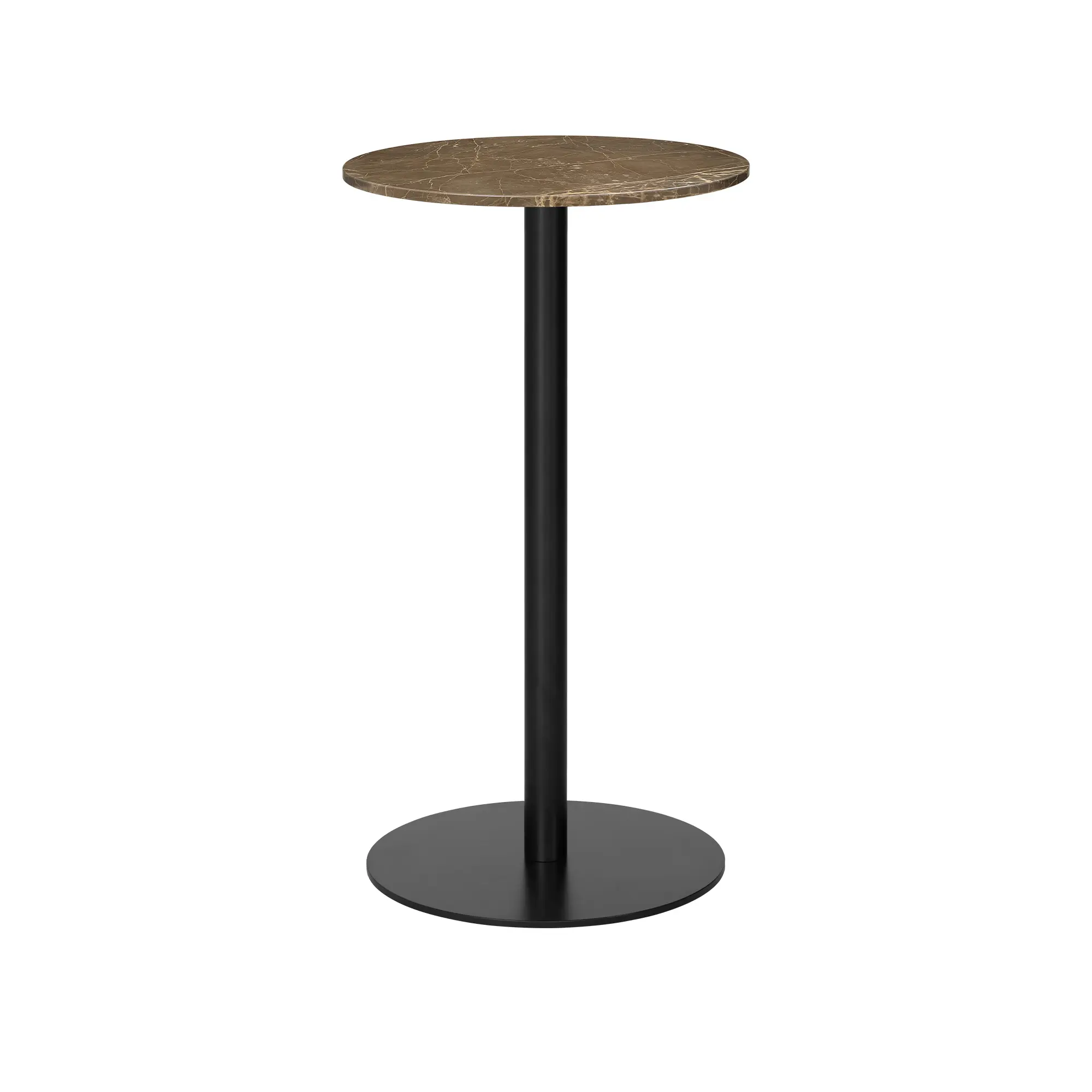 GUBI 1.0 barbord Ø60 cm svart