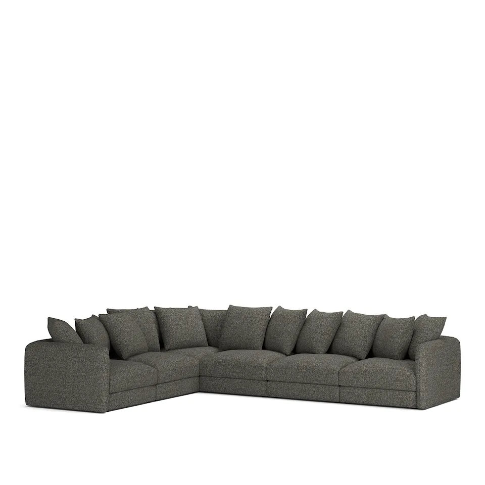 Pavarotti 6-Seater Corner, Removable Cover, Cushion Variant 01, Lucinasco 06