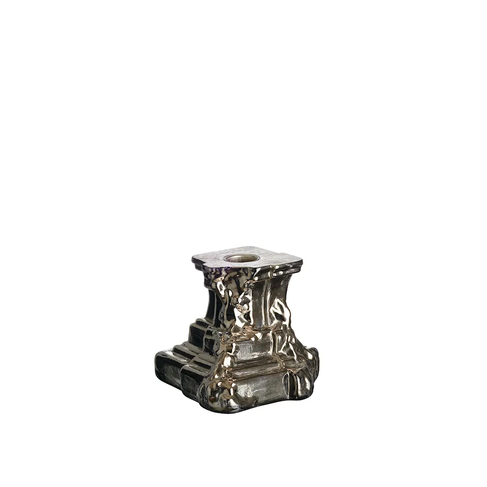 Rocky Baroque Candlestick Glossy Glaze