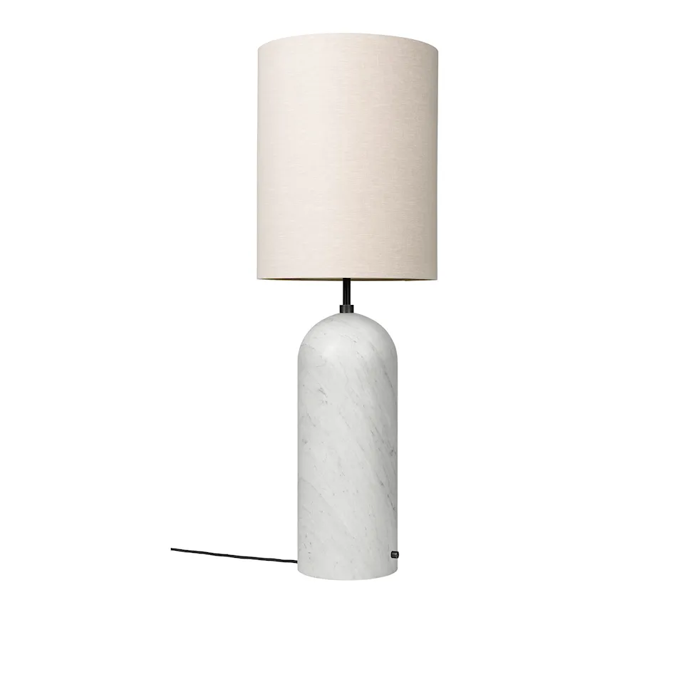 Gravity golvlampa XL High vit marmor
