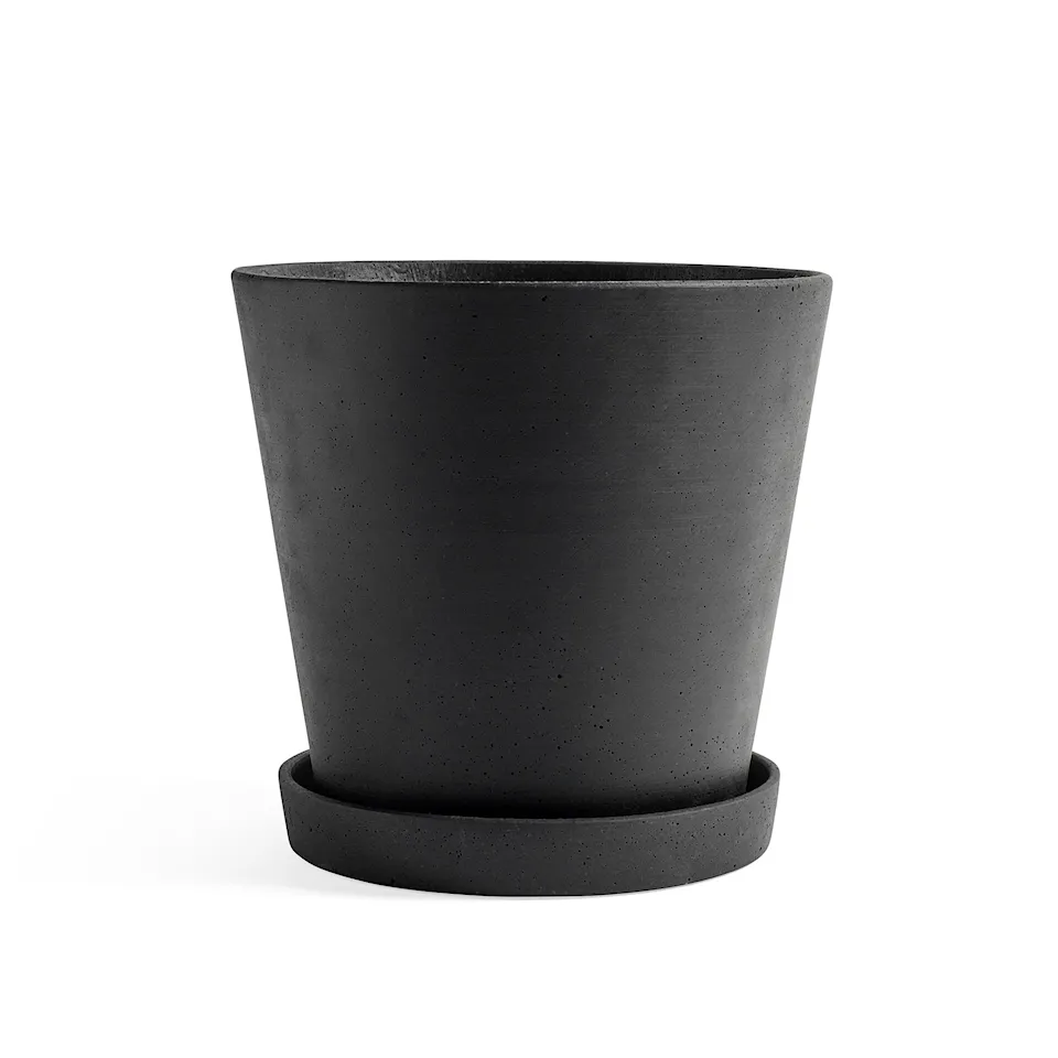 Flowerpot kruka & fat Black