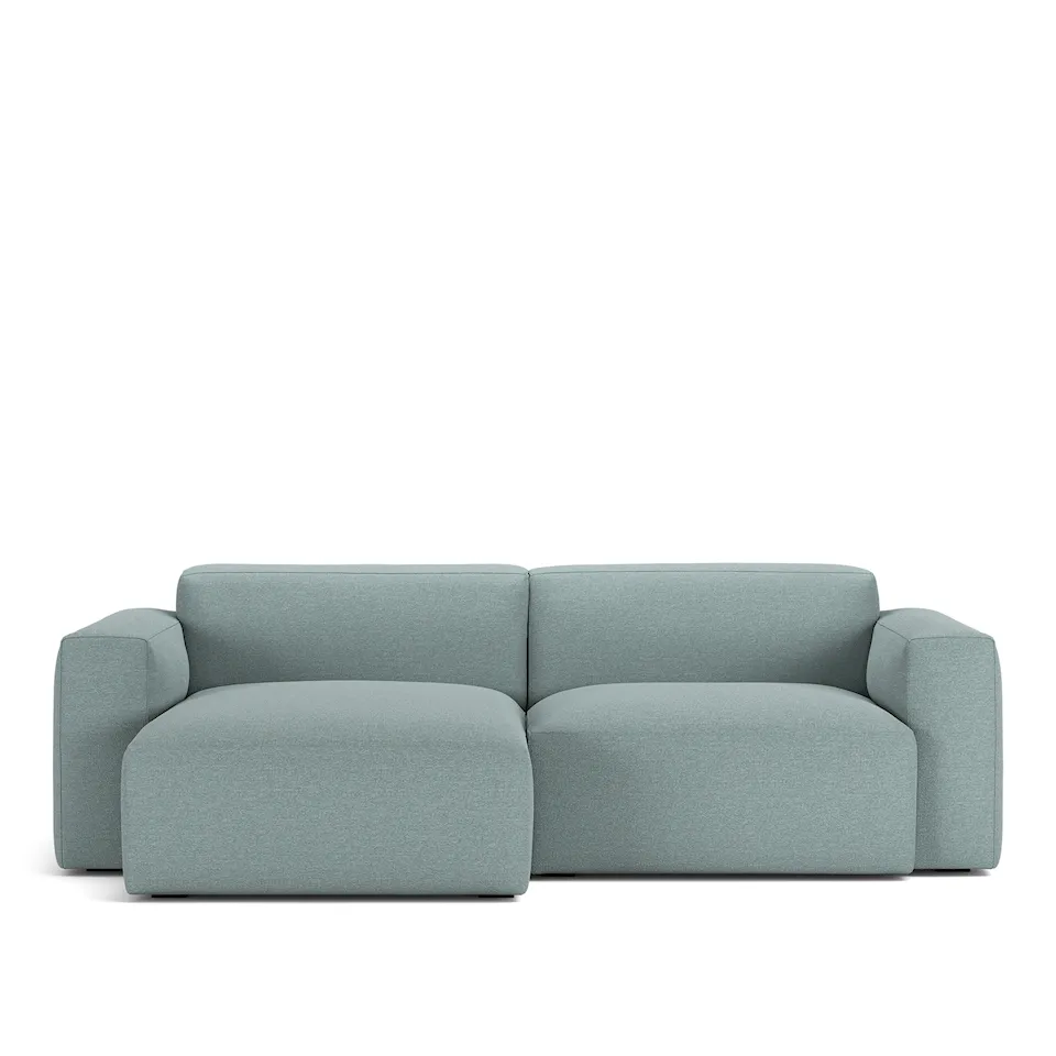 Brick 2-Seater Chaise Lounge Left Lario 12 Removable Upholstery