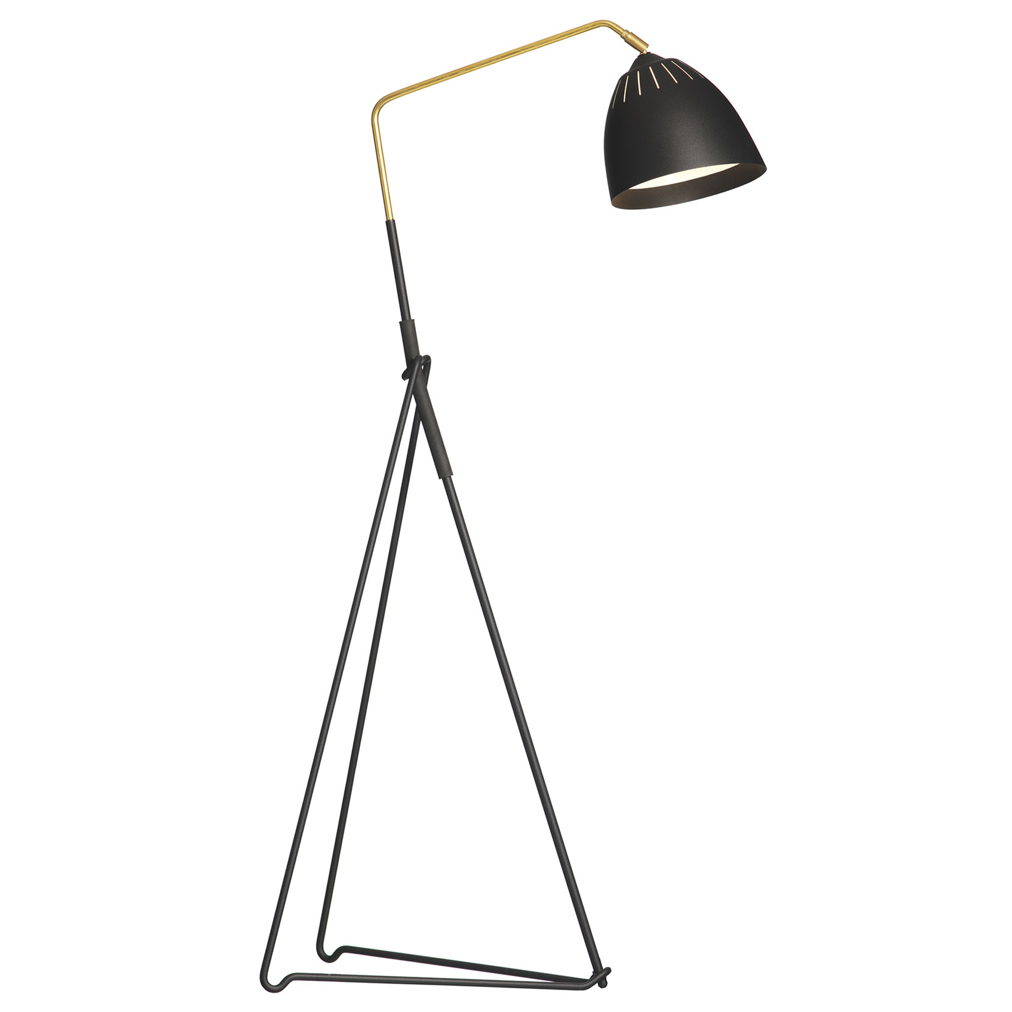 Örsjö Belysning - Lean Golvlampa, Svart struktur - Skärmlampor - Jenny Bäck - Svart | Belysning - Golvlampor - Skärmlampor | Möbelexperten