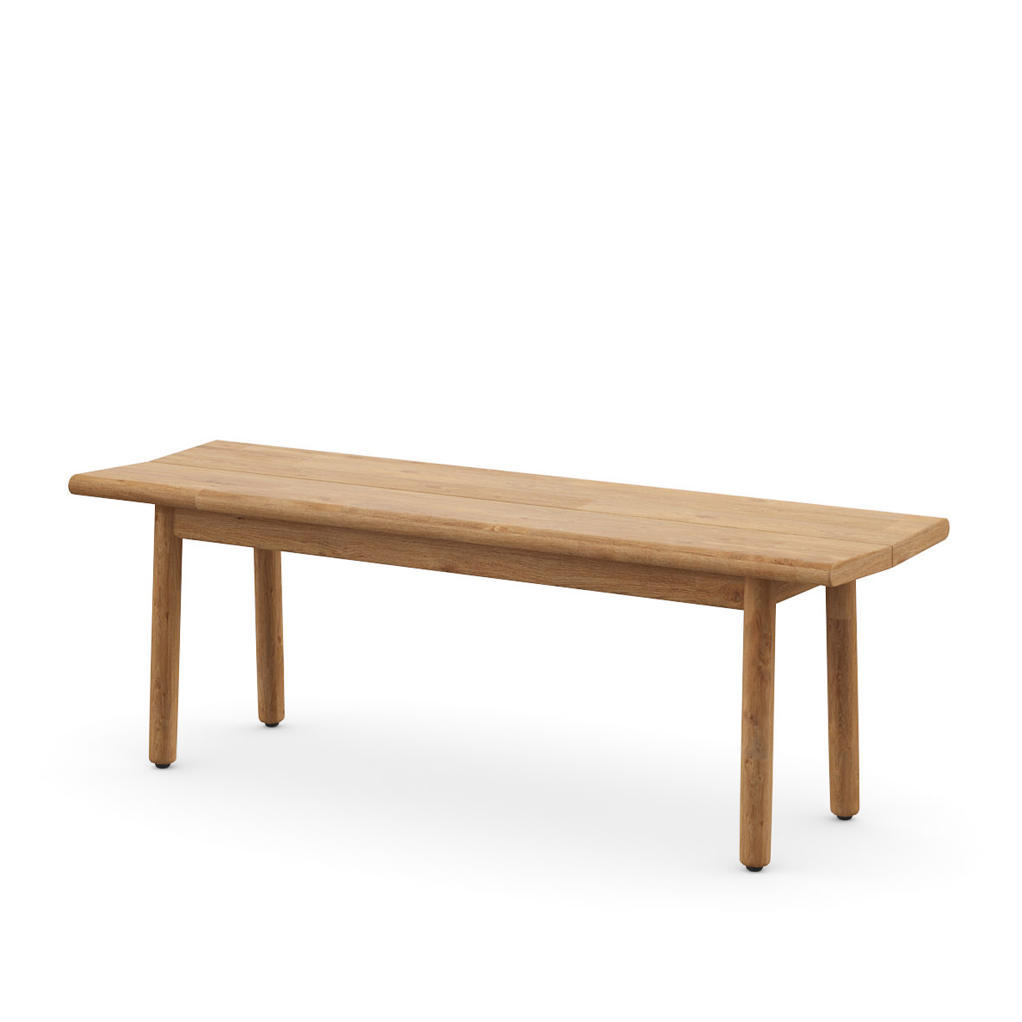 Dedon - Tibbo Bench 130 cm - Trädgårdsbänkar - Edward Barber & Jay Osgerby - Brun,Träfärgad - Trä