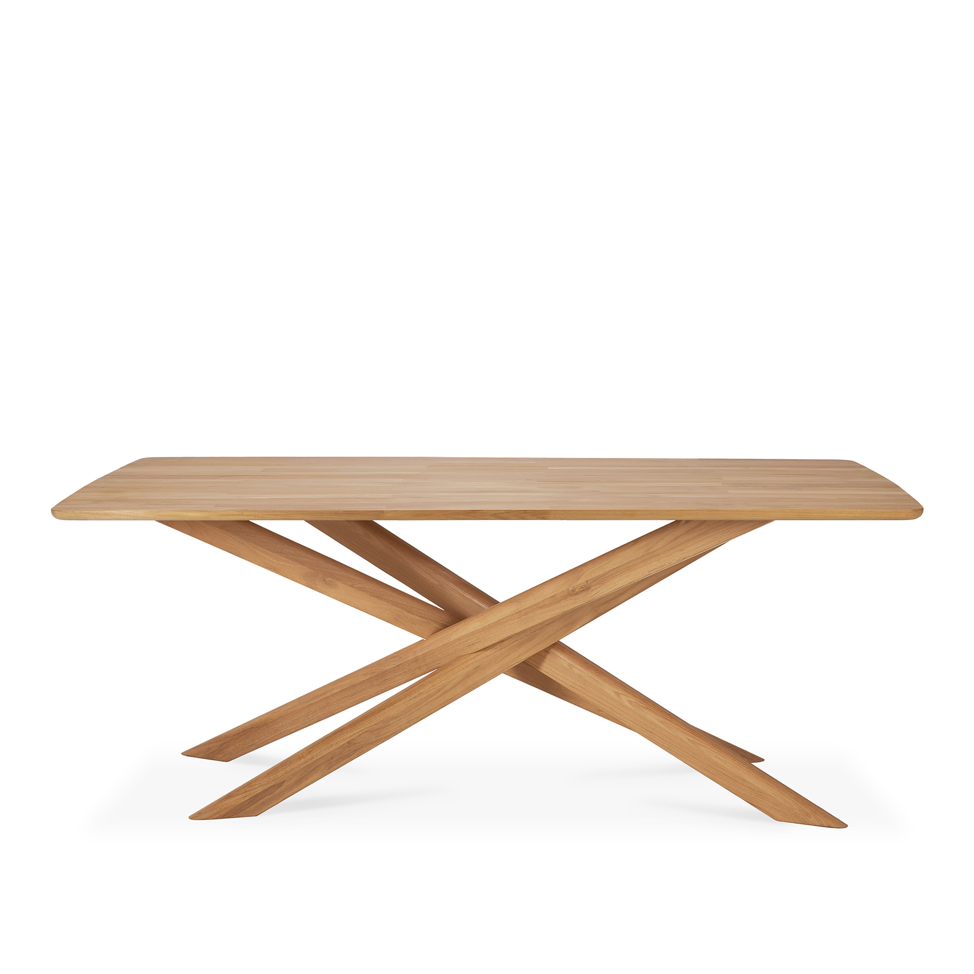 Ethnicraft - Mikado Outdoor Dining Table - Teak - 203x104 - Matbord utomhus - Alain Van Havre - Träfärgad - Trä