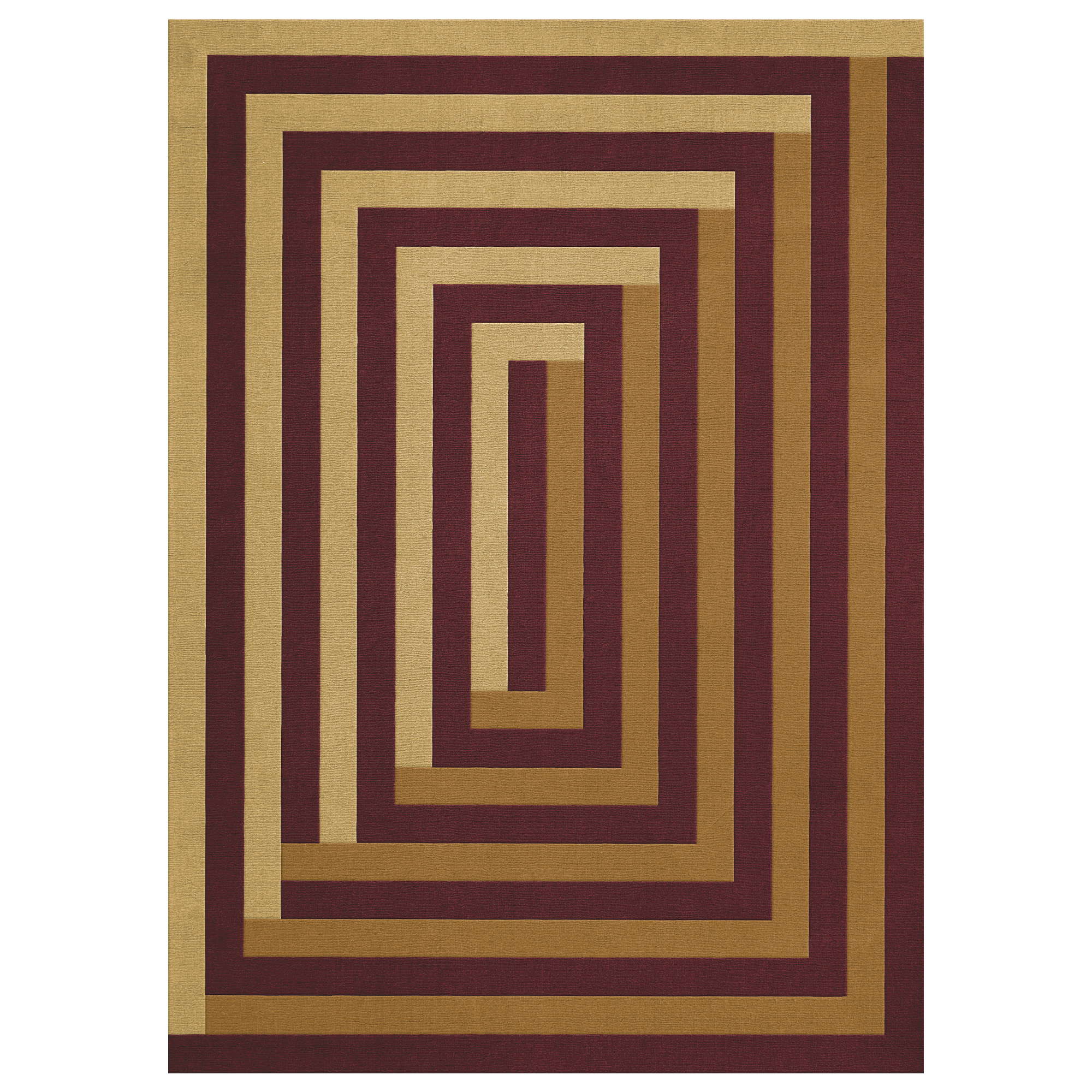 Layered - Tekla Labyrinth Mulberry Sand 180 x 270 - Ullmattor - Teklan