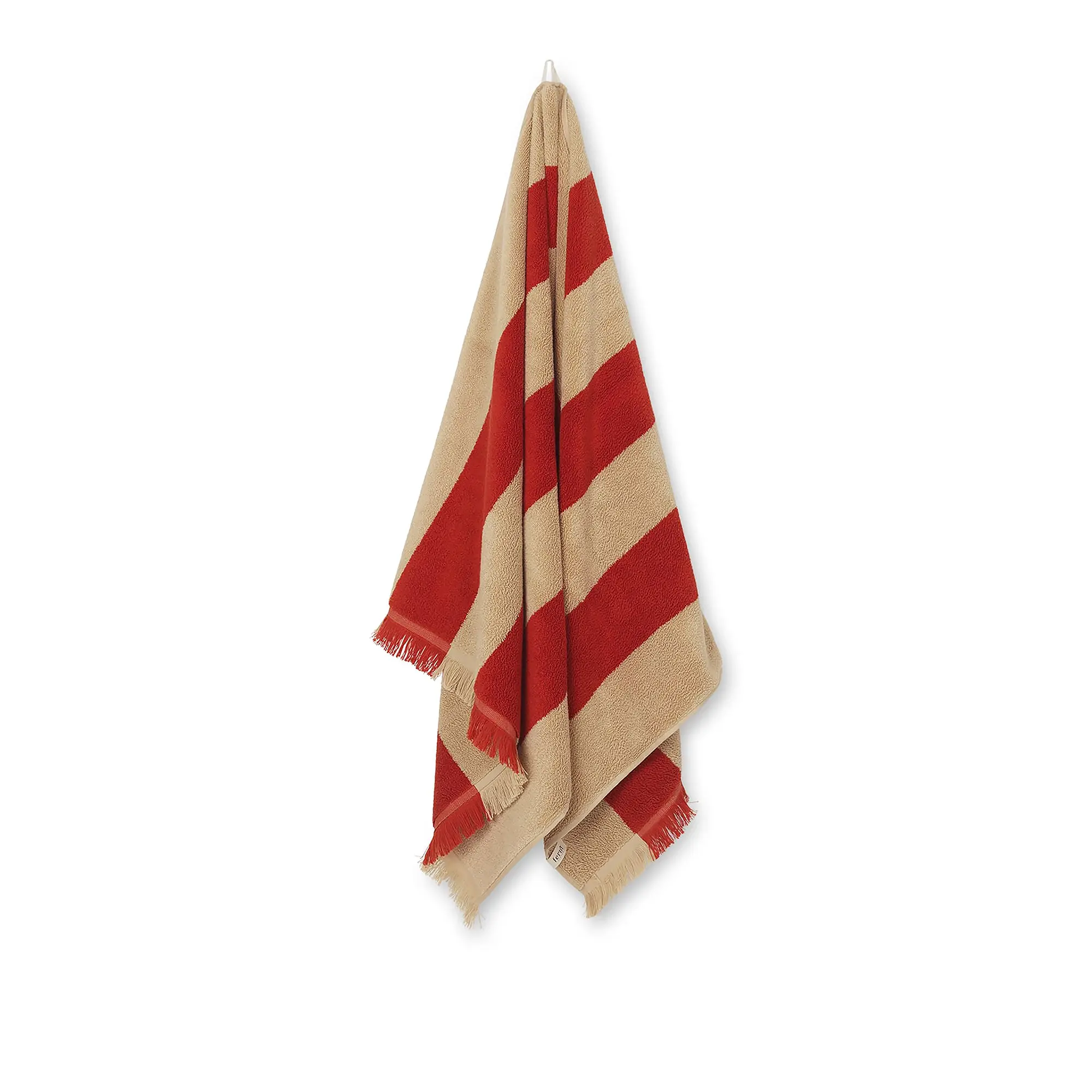 Alee Towel Light Camel / Red
