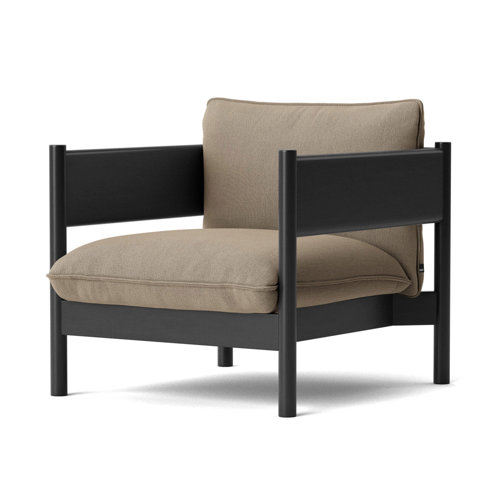 HAY - Arbour Club Armchair Re-Wool 218 / Black Lacquer Beech - Fåtöljer - designer_andreas_engesvik,Daniel Rybakken - MDF/Trä