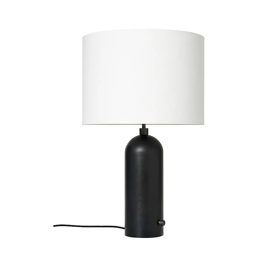 Gravity bordslampa large svart stål
