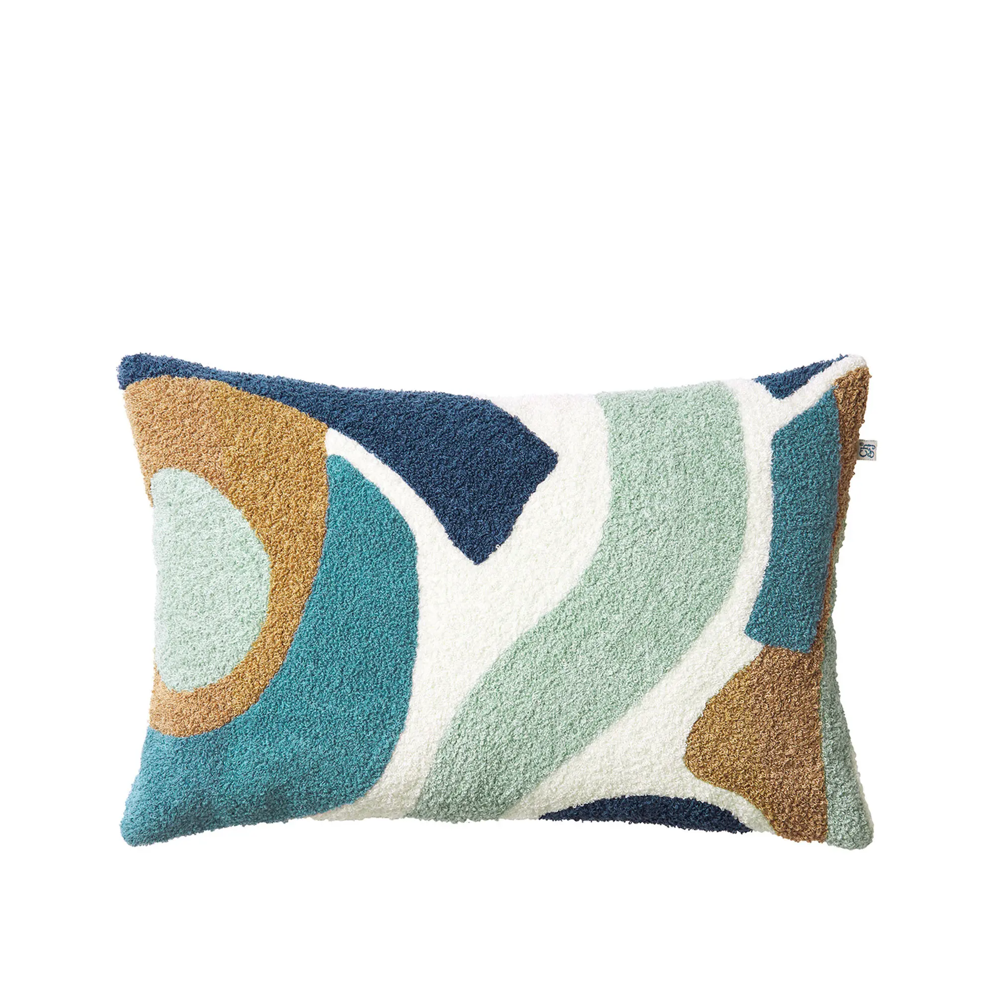 Kuddfodral bouclé sanskriti blue offwhite heaven blue sand aqua 40x60 cm