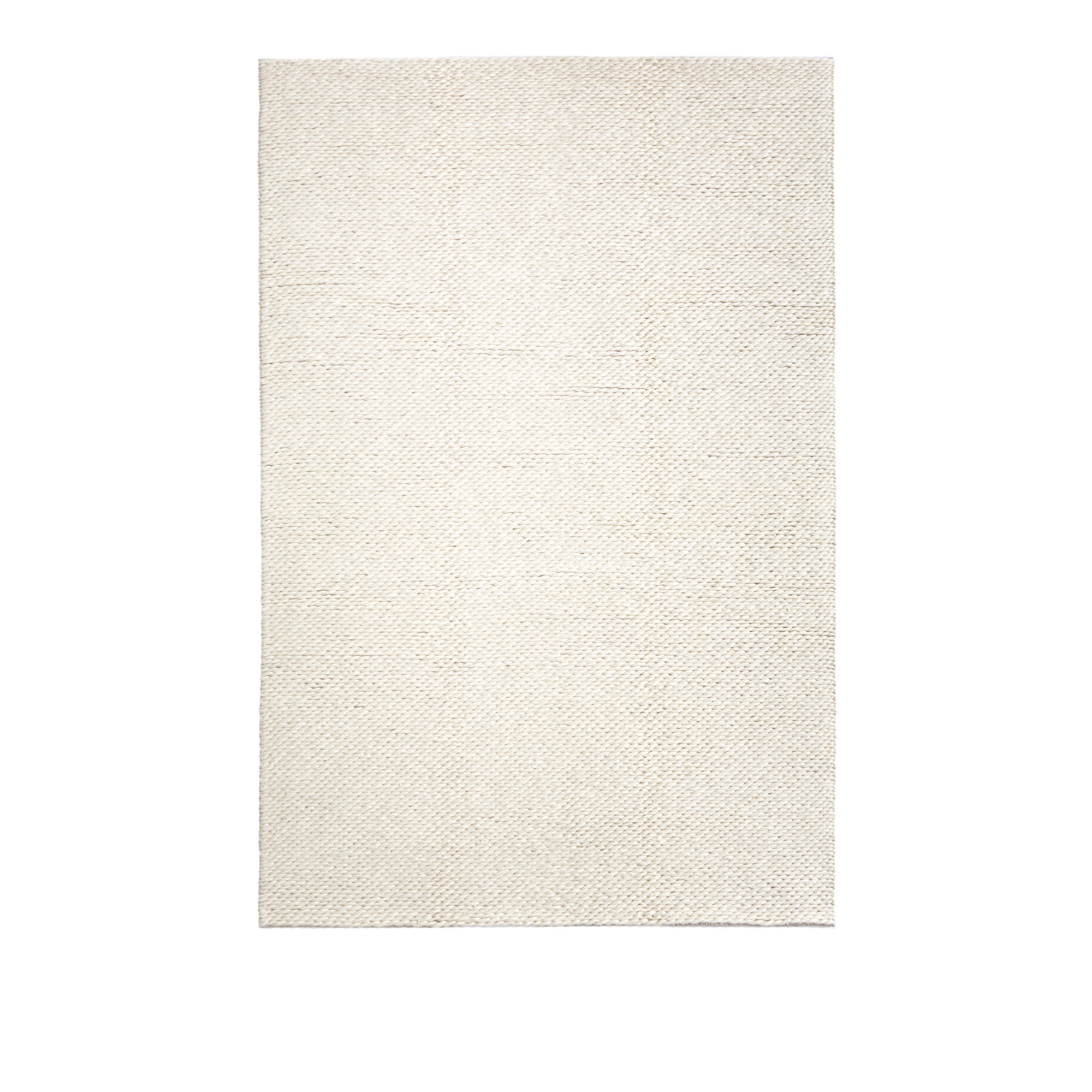 Nordiska Galleriet Rugs - NG Braids Wool 200x300, Off White - Enfärgade mattor - Vit