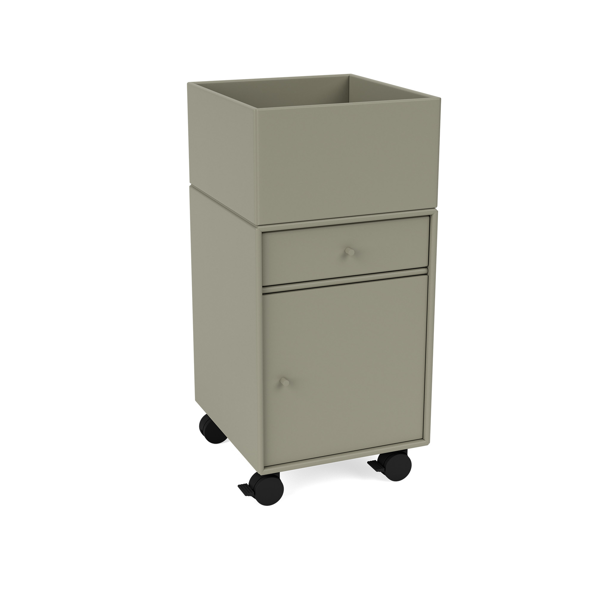 Montana - Runner Office Unit On Castors 144-Fennel 05 Castors CR70 Black - Hurtsar - Peter J. Lassen - Grön - Trä | Möbler - Förvaring Och Hyllor - Hurtsar | Möbelexperten