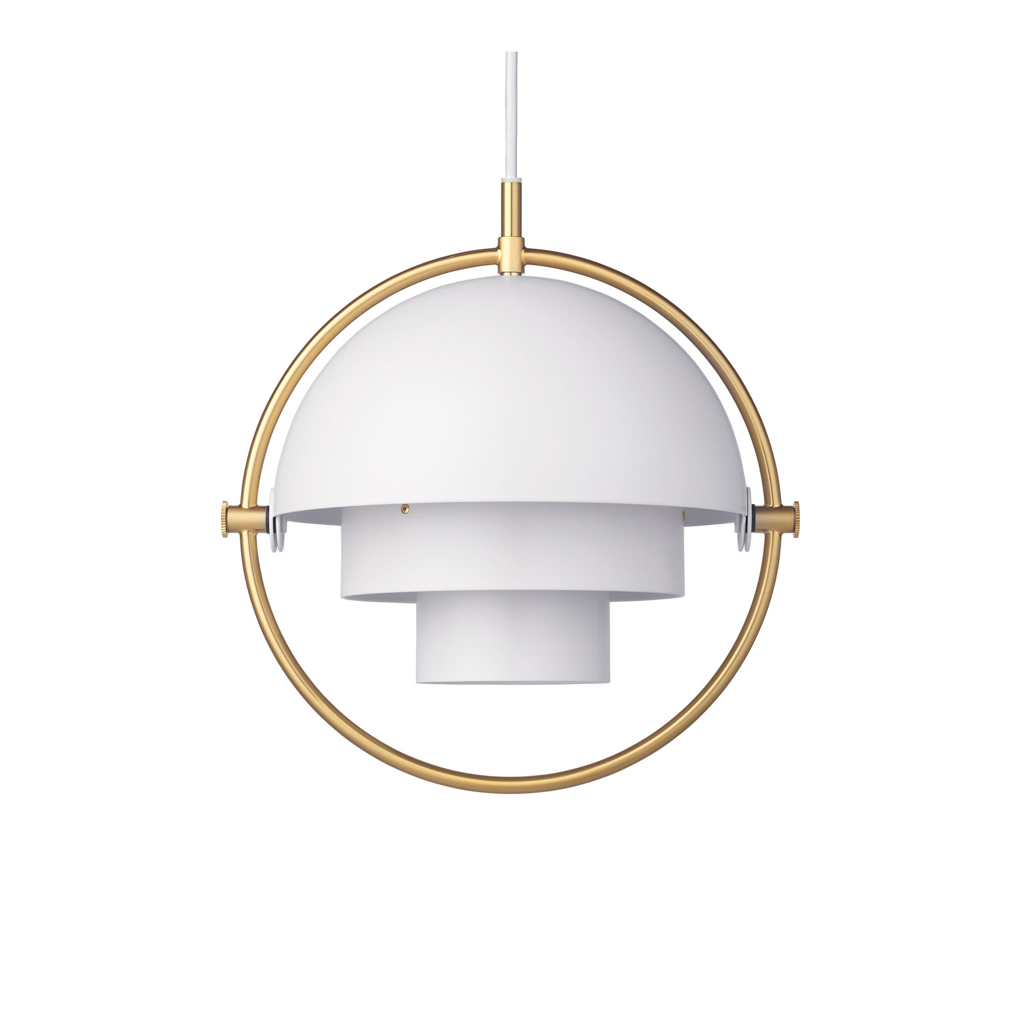 Gubi - Multi-Lite Small Vit/Mässing - Pendellampor - Louis Weisdorf - Vit