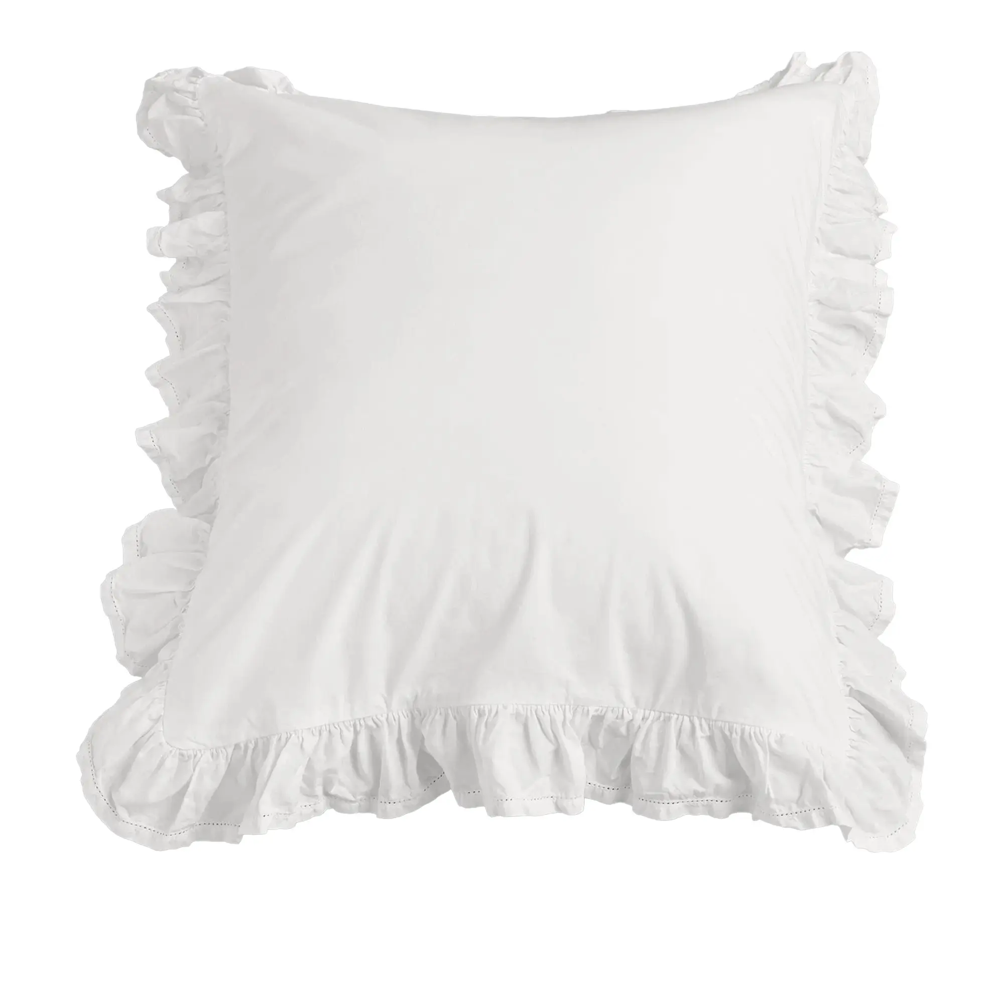 Percale, Broderie Anglaise, Pillow Sham - Broken White/Elodie, 50X90