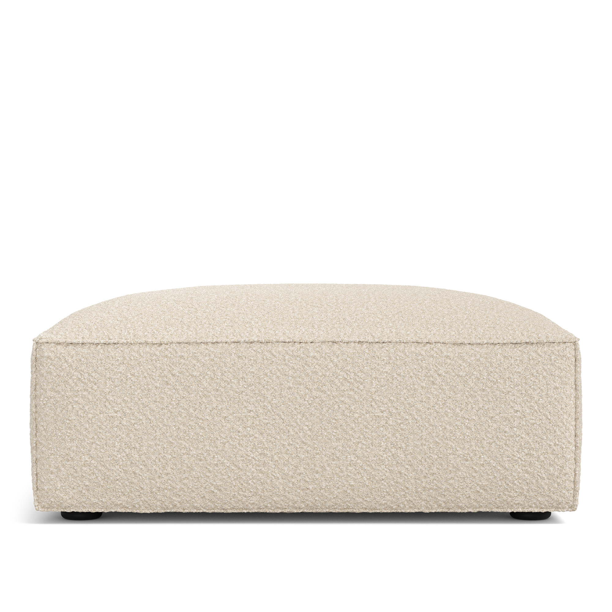 A Huseby - Famn Ottoman Ascot White - Fotpallar - Vit - Textilmaterial