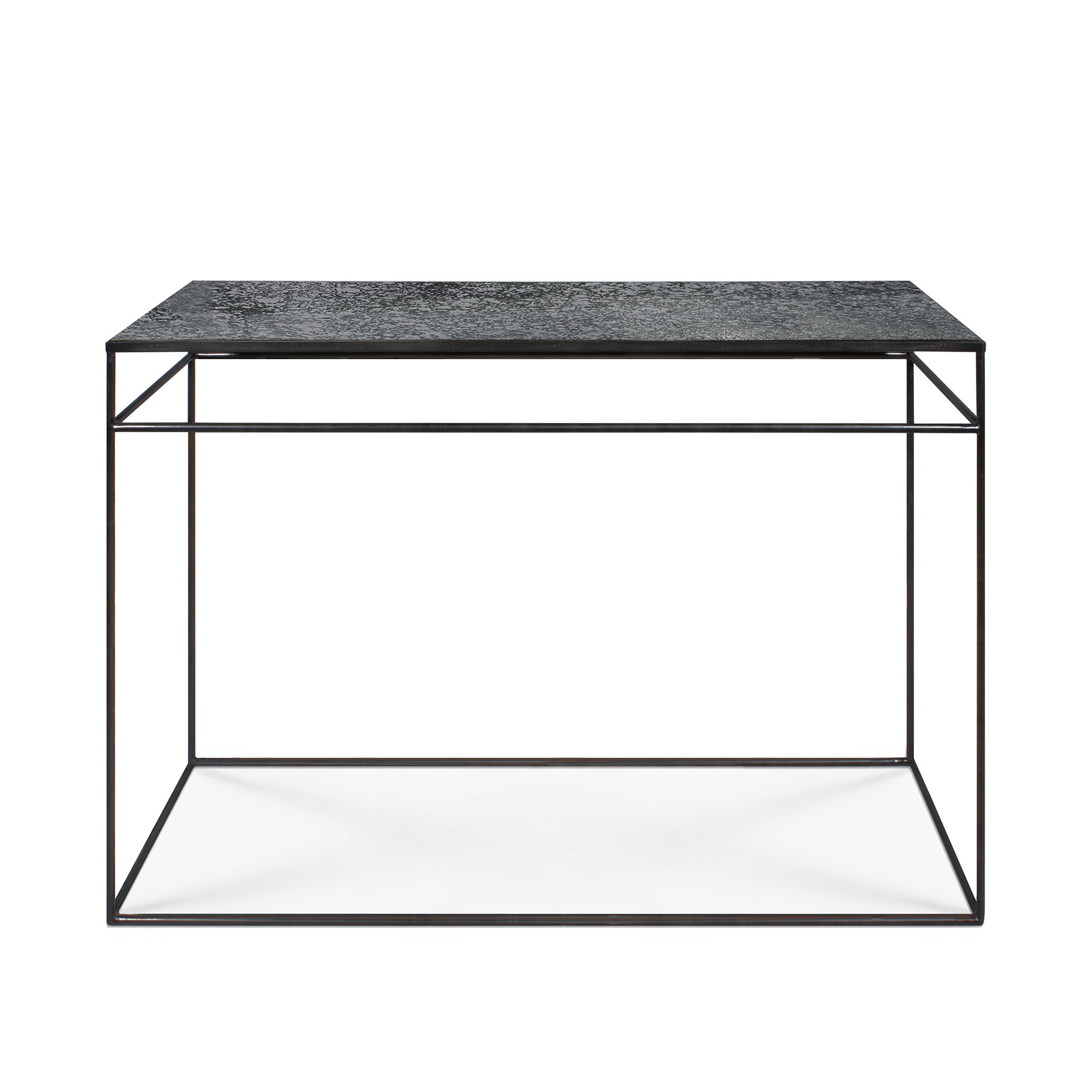 Ethnicraft - Aged Console Charcoal - Avlastningsbord - Dawn Sweitzer - Svart - Glas/Metall