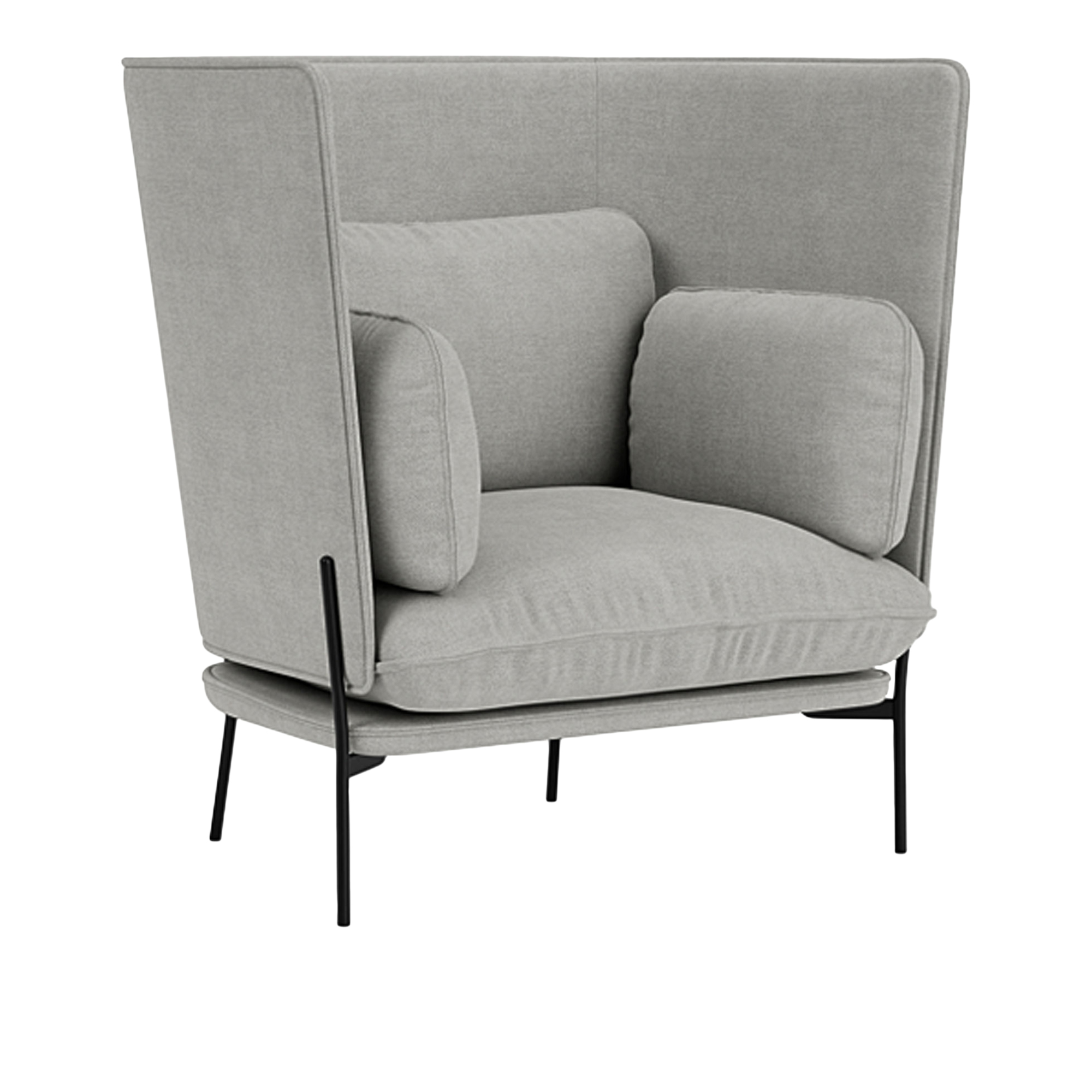 &Tradition - Cloud LN5 - Warm Black - Fabric cat.2 - Fiord 151 - Fåtöljer - Luca Nichetto - MDF/Metall