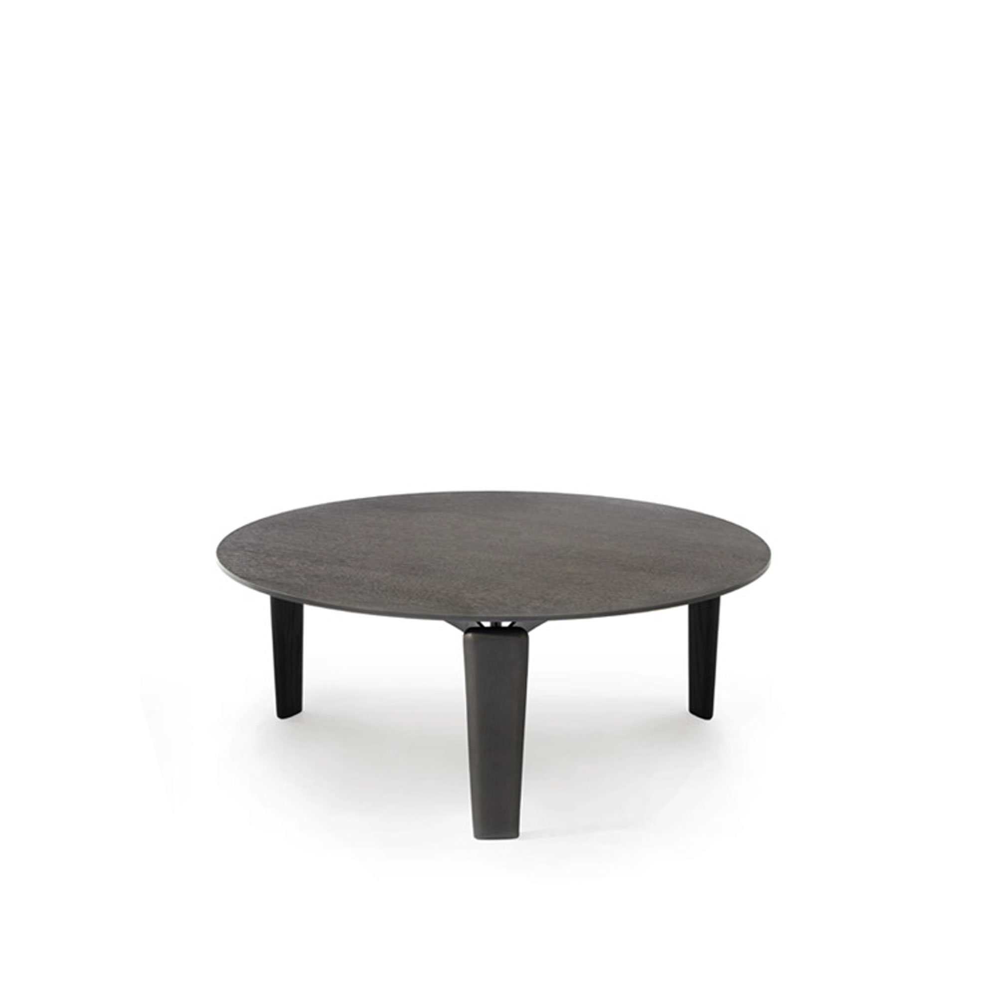 Arflex - Tablet Small Table Ø 80 x 43 cm, Top Wenge, Structure Black - Sofabord - Claesson Koivisto Rune - Brun - Metall/Tre