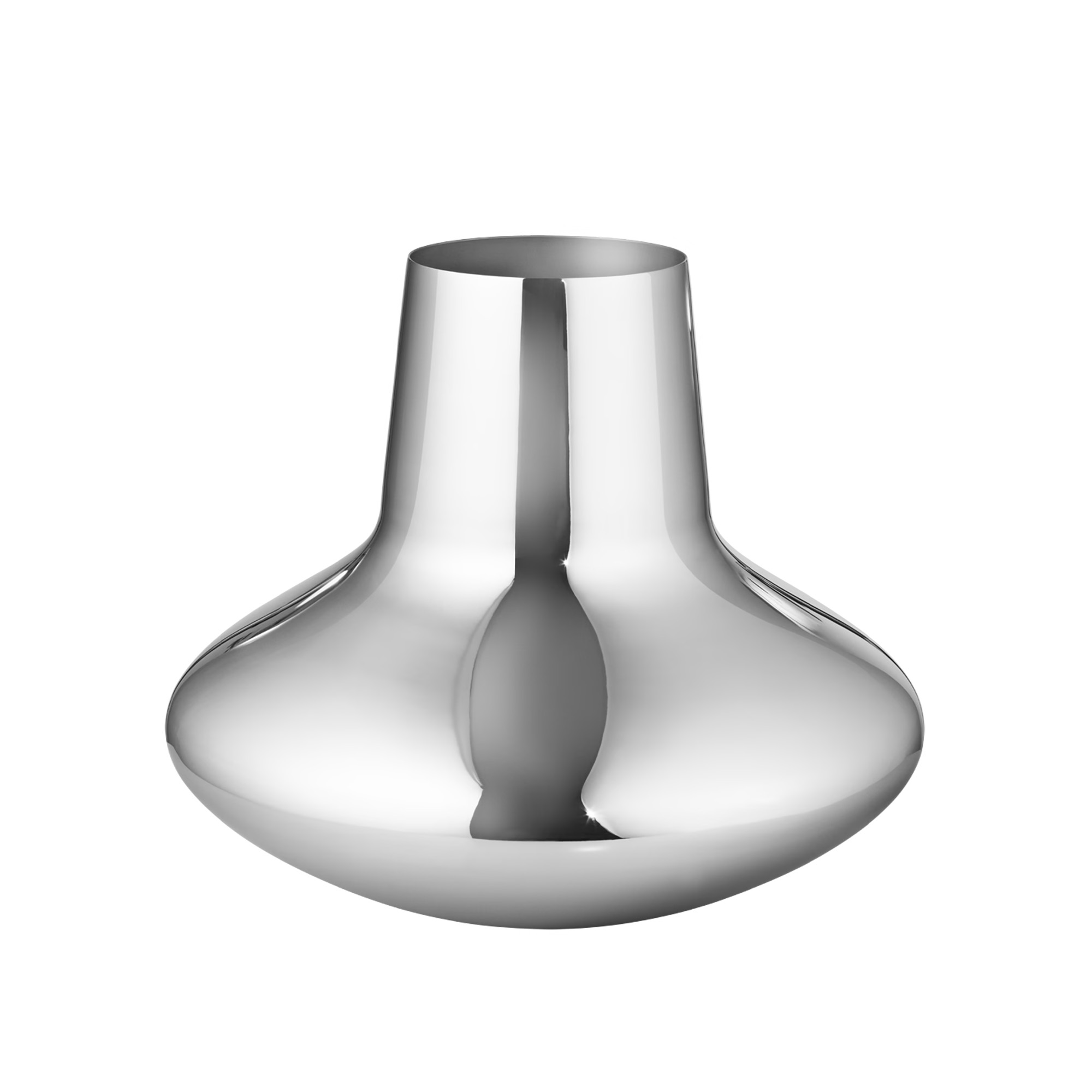 Georg Jensen - Henning Koppel vas rostfritt st&aring;l stor - Vaser - Henning Koppel