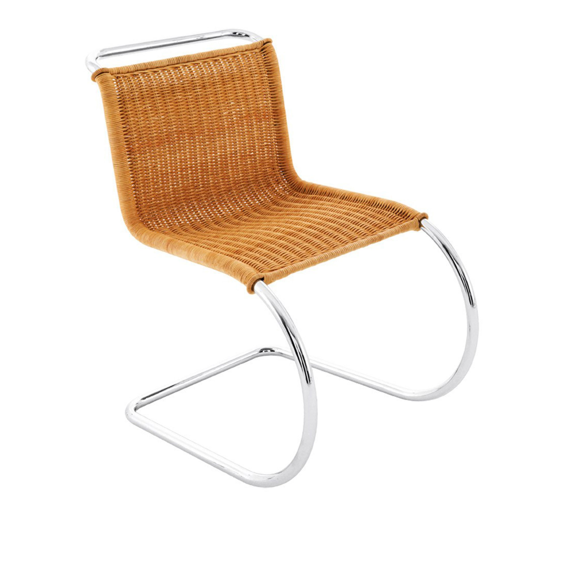 Knoll - MR Chair - Rattan - Matstolar - designer_ludwig_mies_van_der_rohe - Metall/Trä