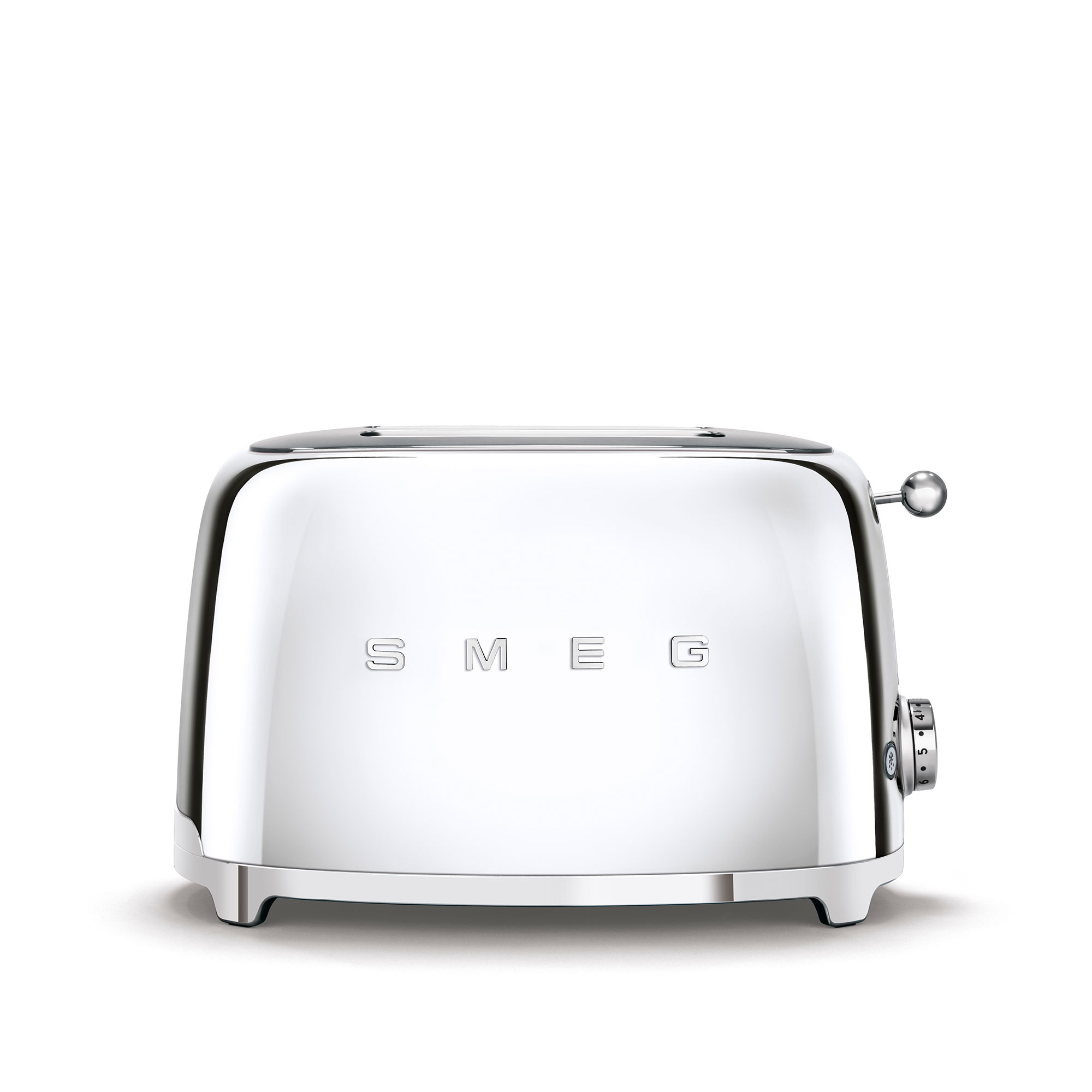 Smeg - 2 Slice Toaster Chrome - Paahtimet - Hopea