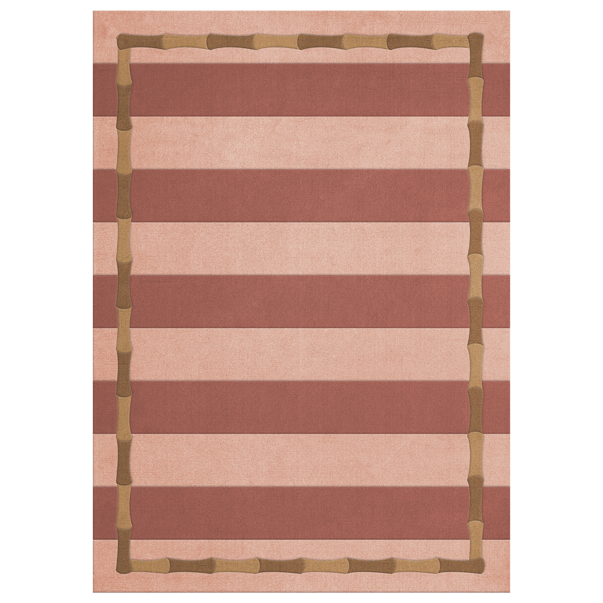 Layered - Alice Crawley Bamboo Stripe Terracotta 200 x 300 - Ullmattor - Alice Crawley