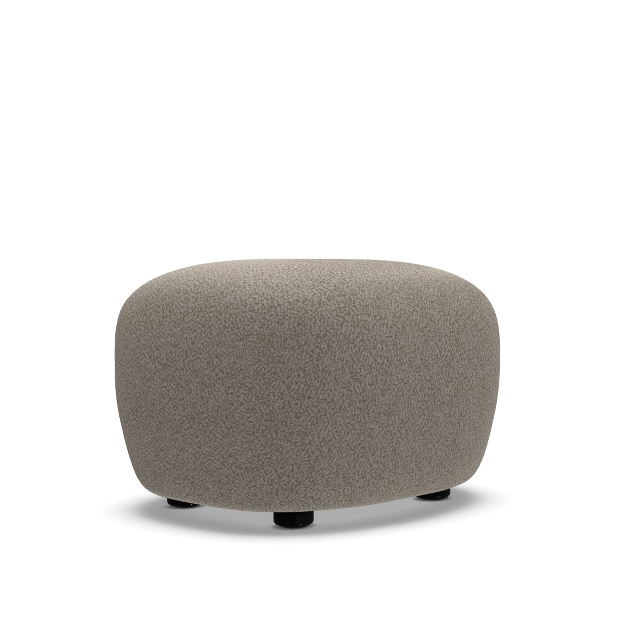 Gervasoni - Loll 08 ottoman, fabric: grande boucle - calais - Sittpuffar - Paola Navone - Beige