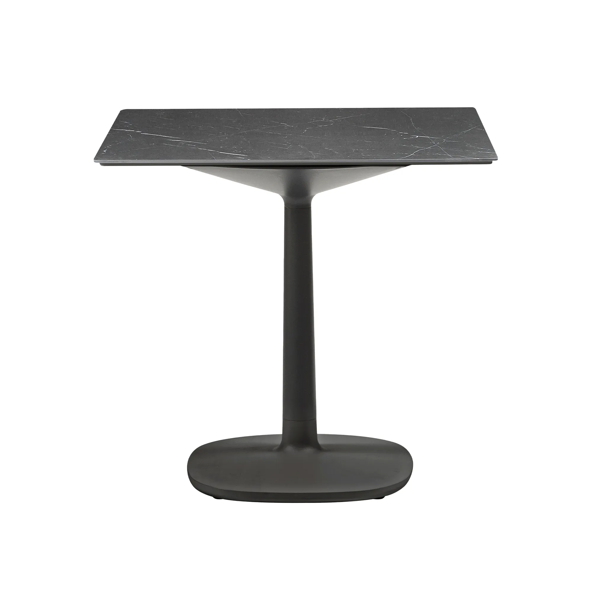 Multiplo 4140 kvadratiskt bord 78x78cm med liten kvadratisk bas R1,5cm